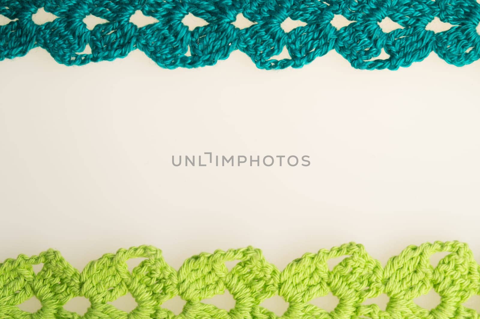 Handmade knitting wool texture background closeup needlework