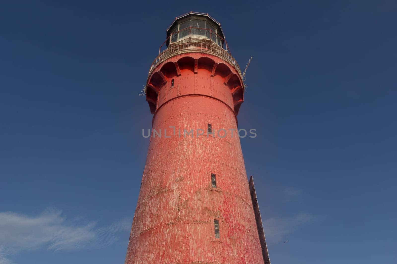 The Kolka lighthouse is on an artificial island in six kilometres from Kolkasrags.