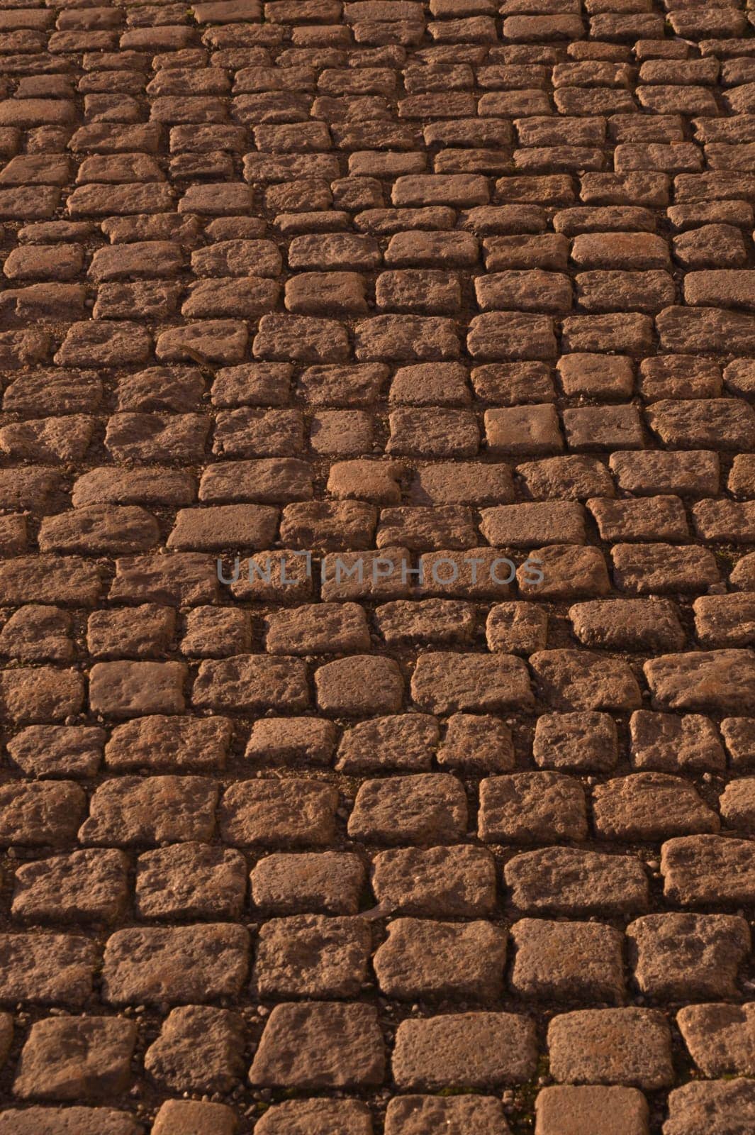 Stone pavement texture. cobblestone background