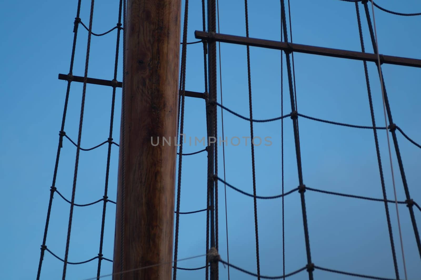 Mast of old sailing ship