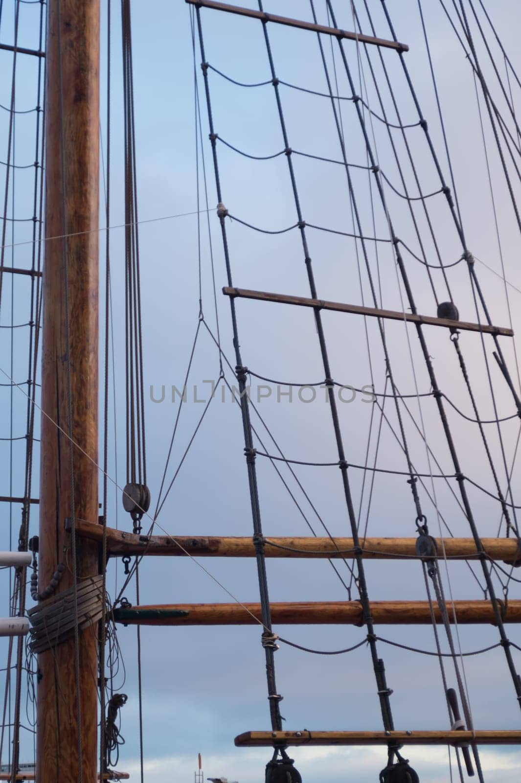 Mast of old sailing ship