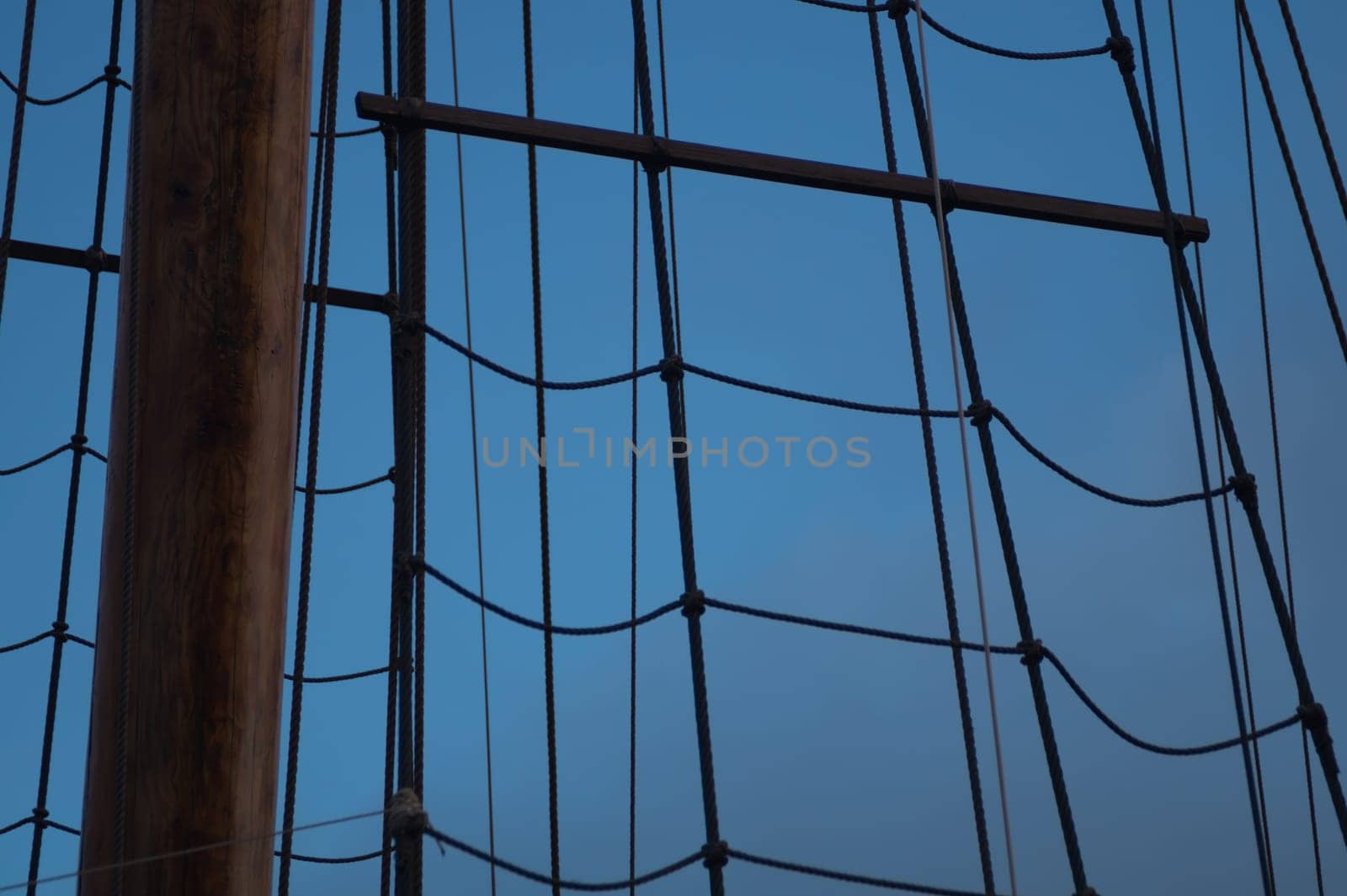 Mast of old sailing ship