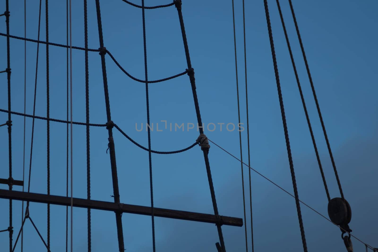 Mast of old sailing ship