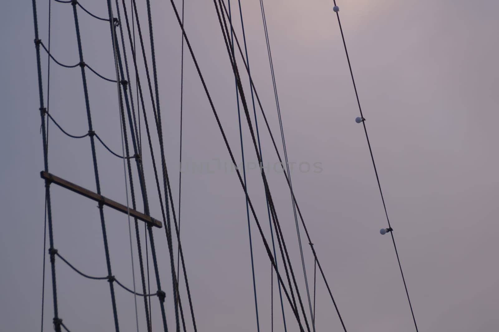 Mast of old sailing ship