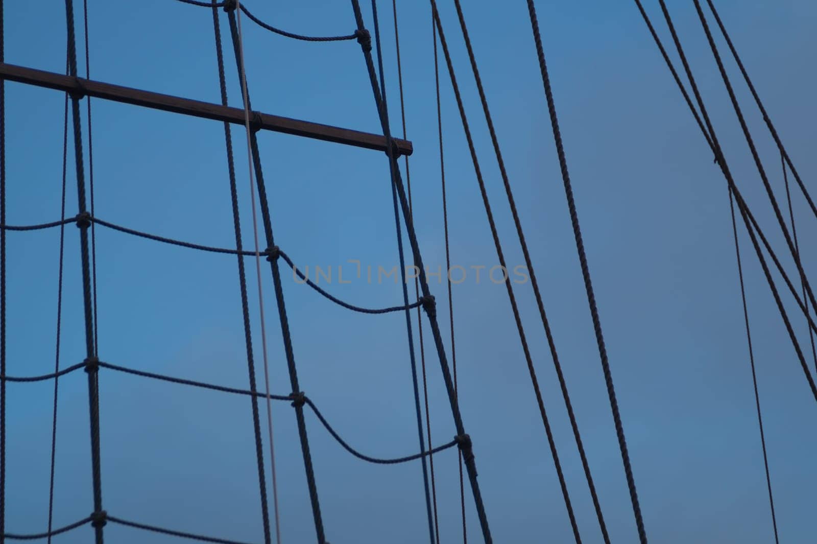 Mast of old sailing ship