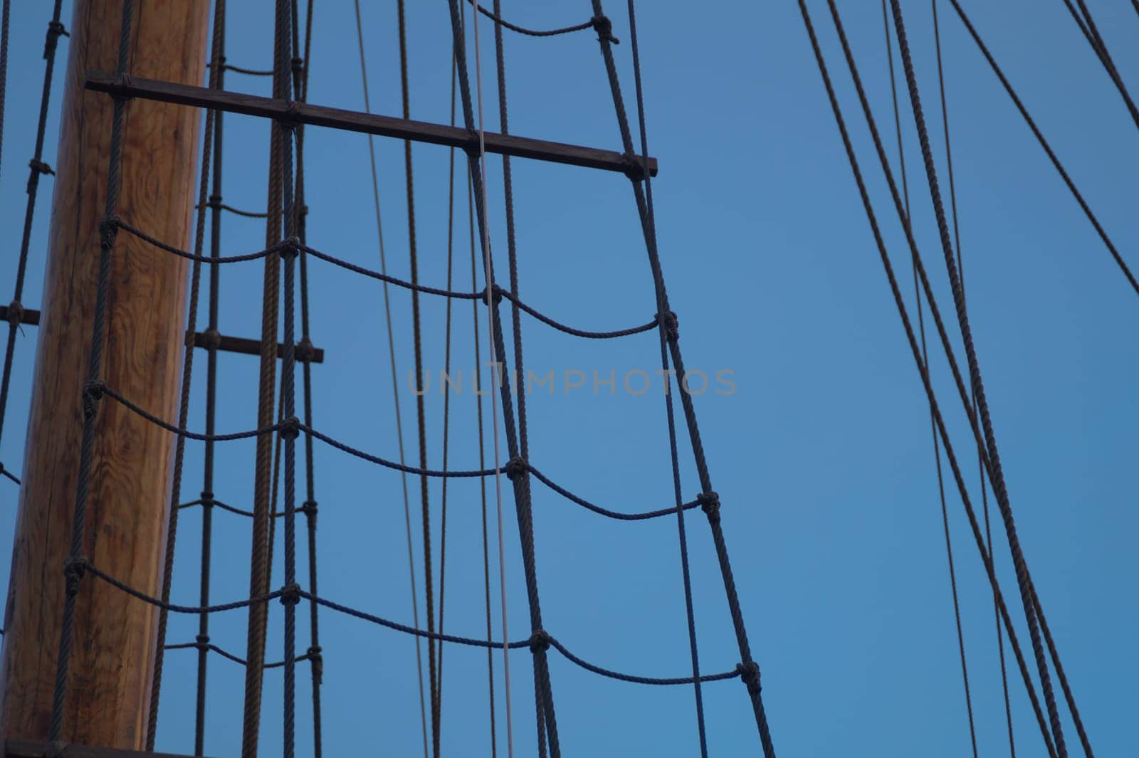 Mast of old sailing ship