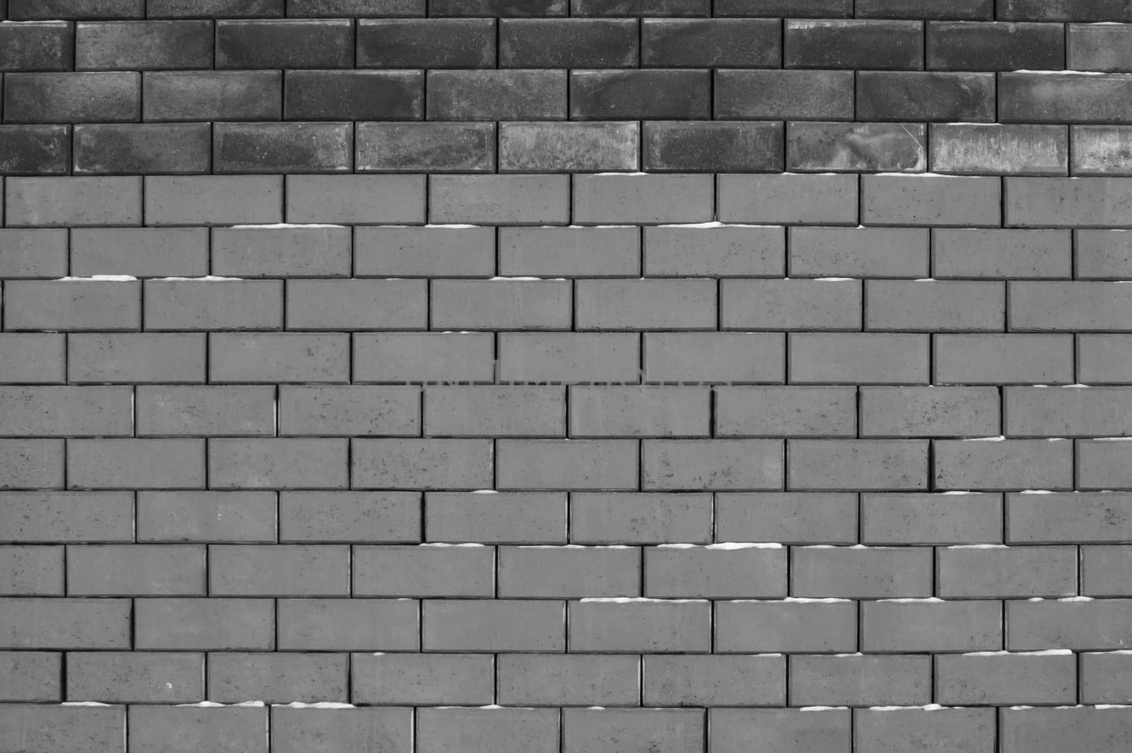 Old brick wall black and white