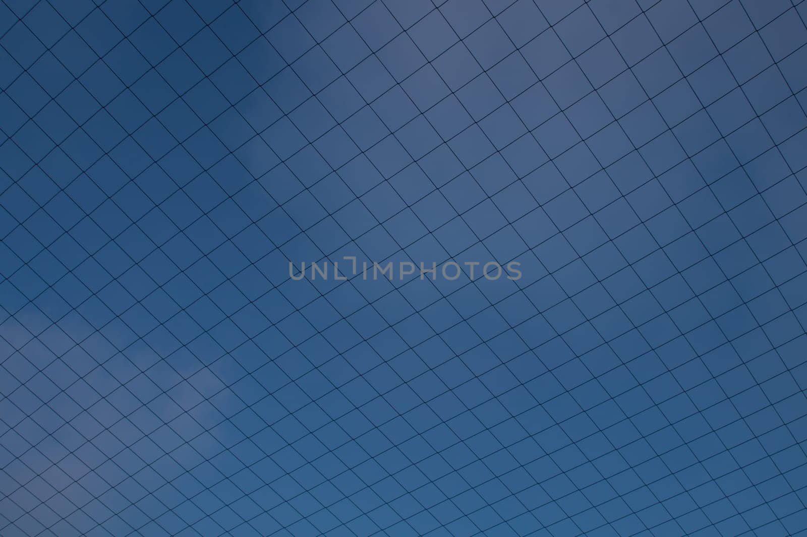 Rope net through the sky view background.