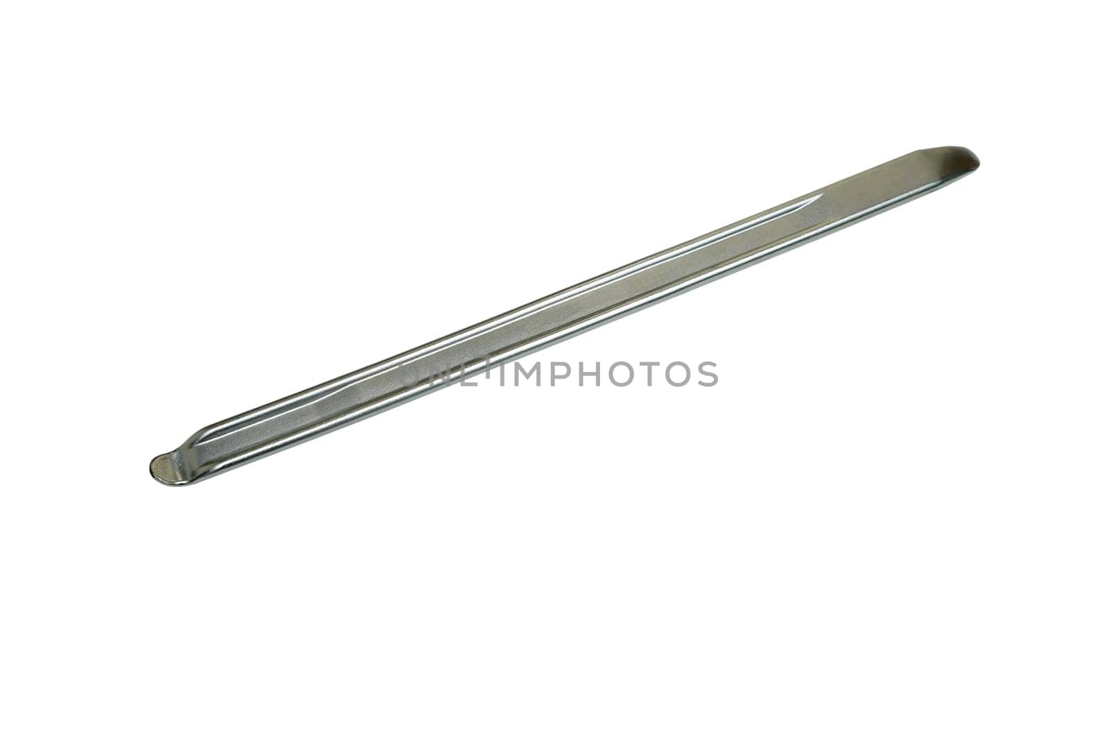 New tyre lever on white background
