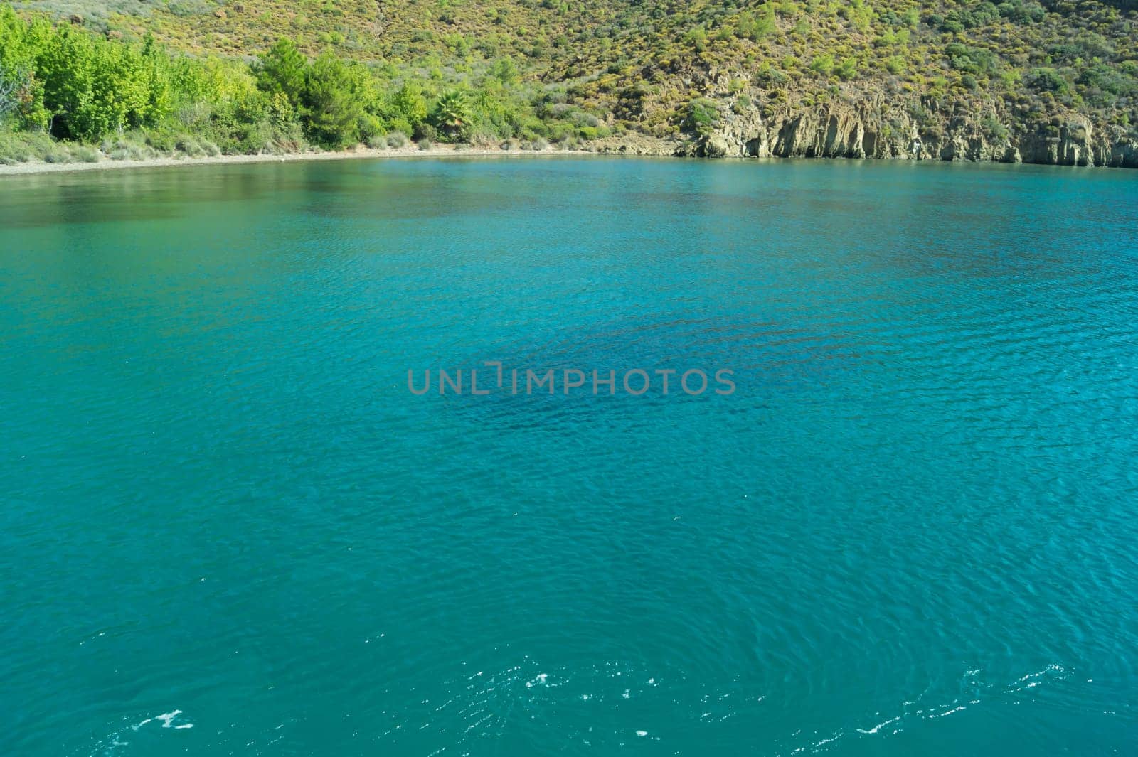 Mountain and sea coastline background