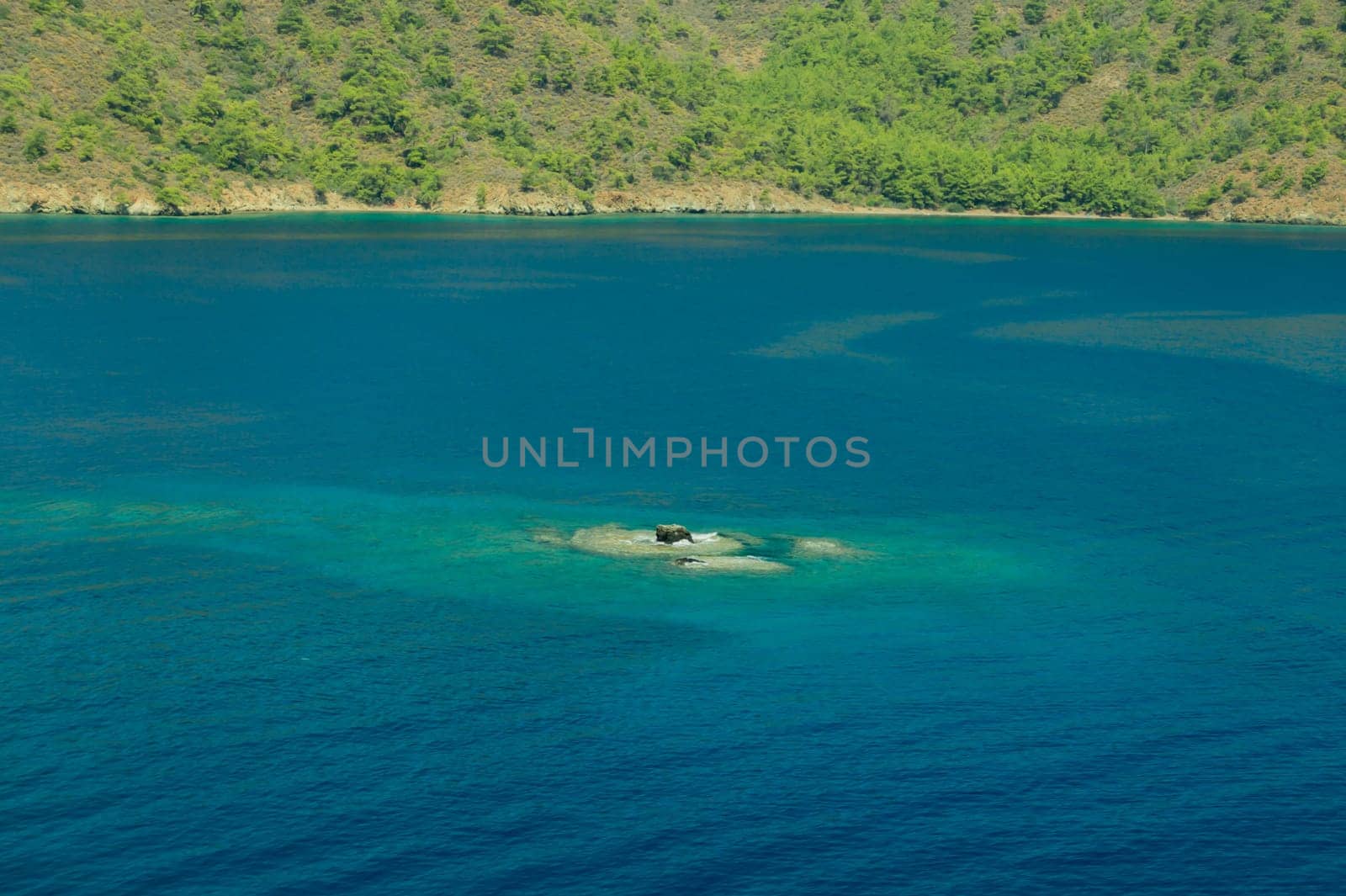 Mountain and sea coastline background