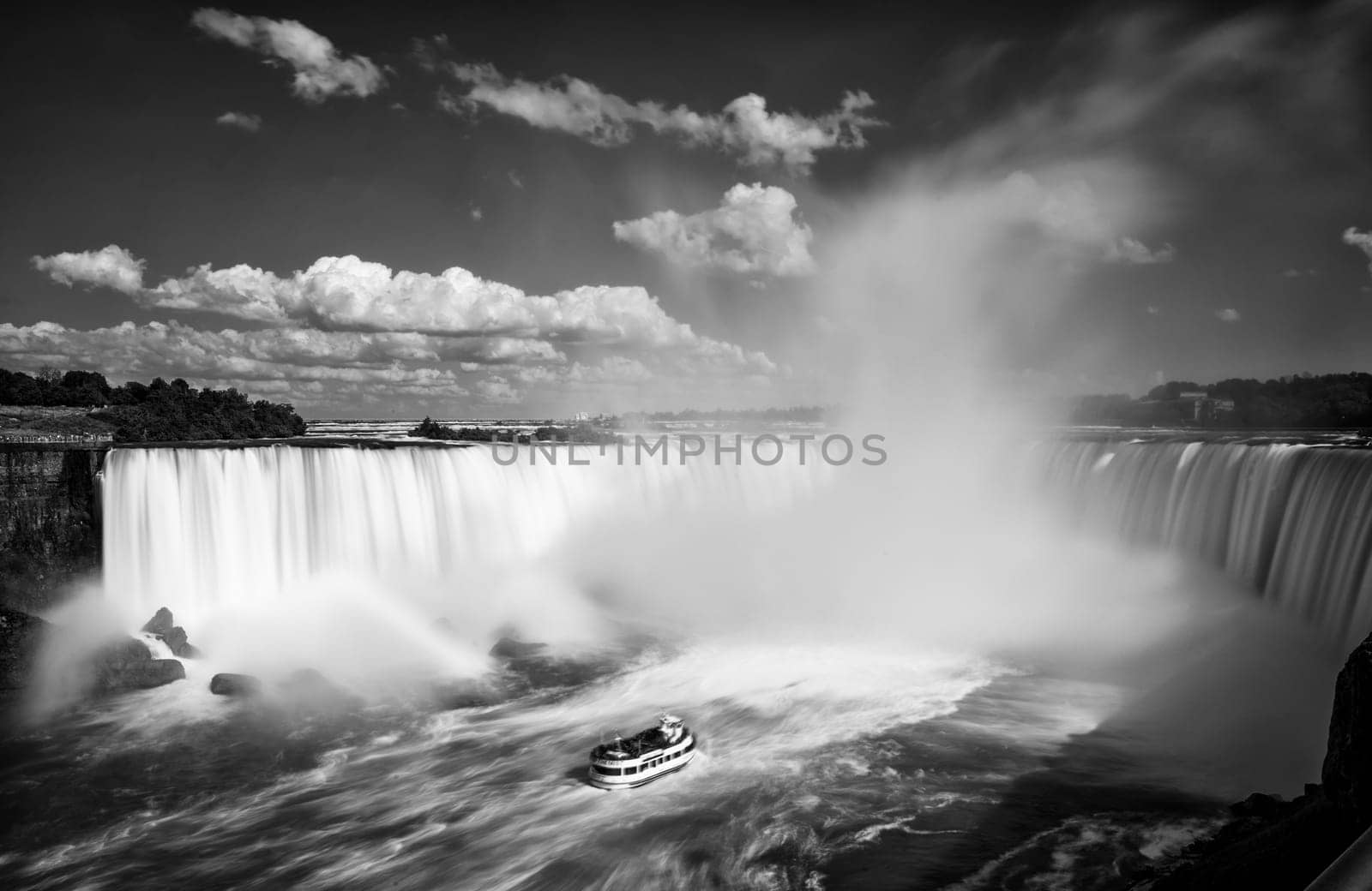 Famous waterfall, Niagara falls in Canada, Ontario