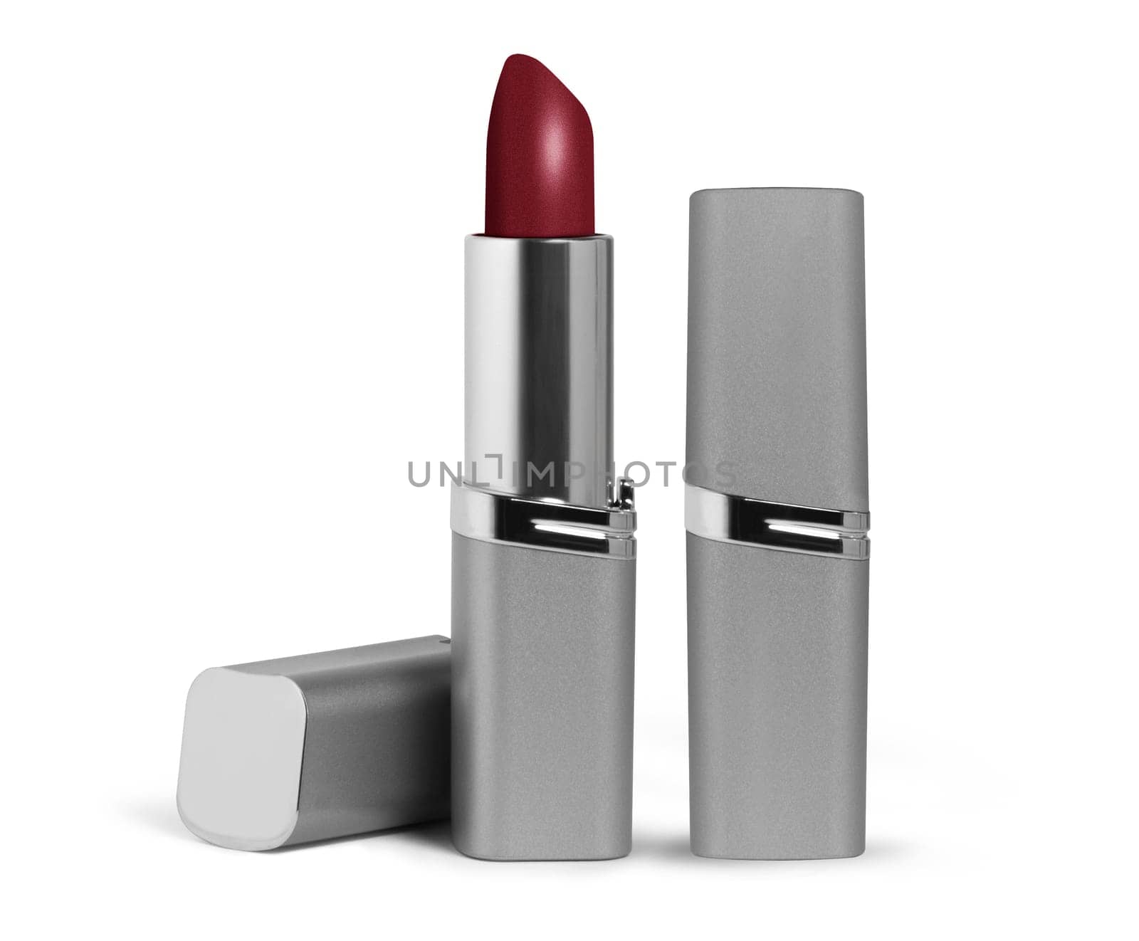 Brown lipstick, isolated on white. With clipping path