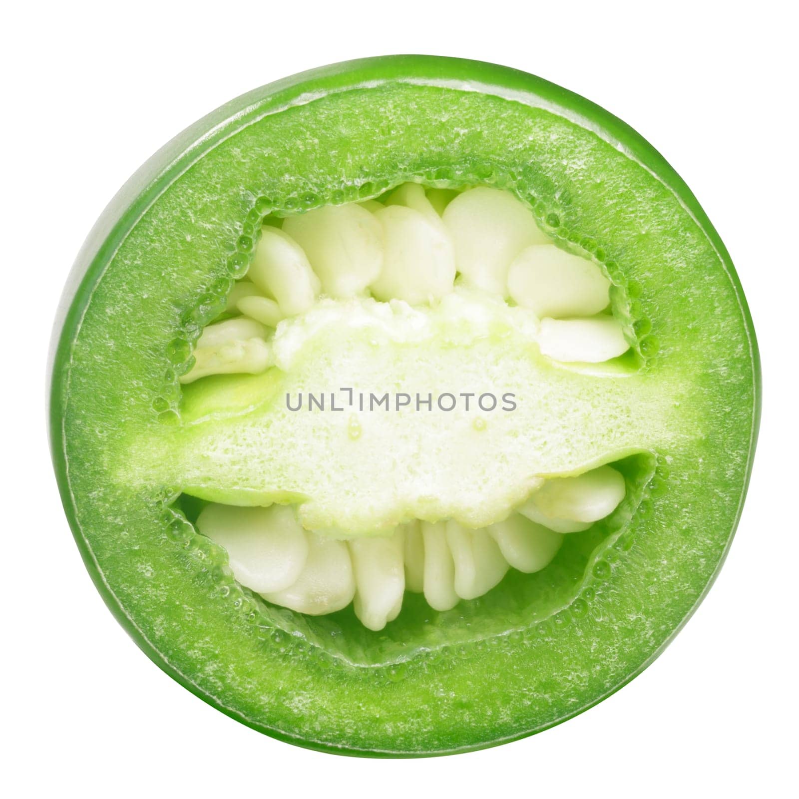 Jalapeno chile pepper (Capsicum annuum fruit), ring