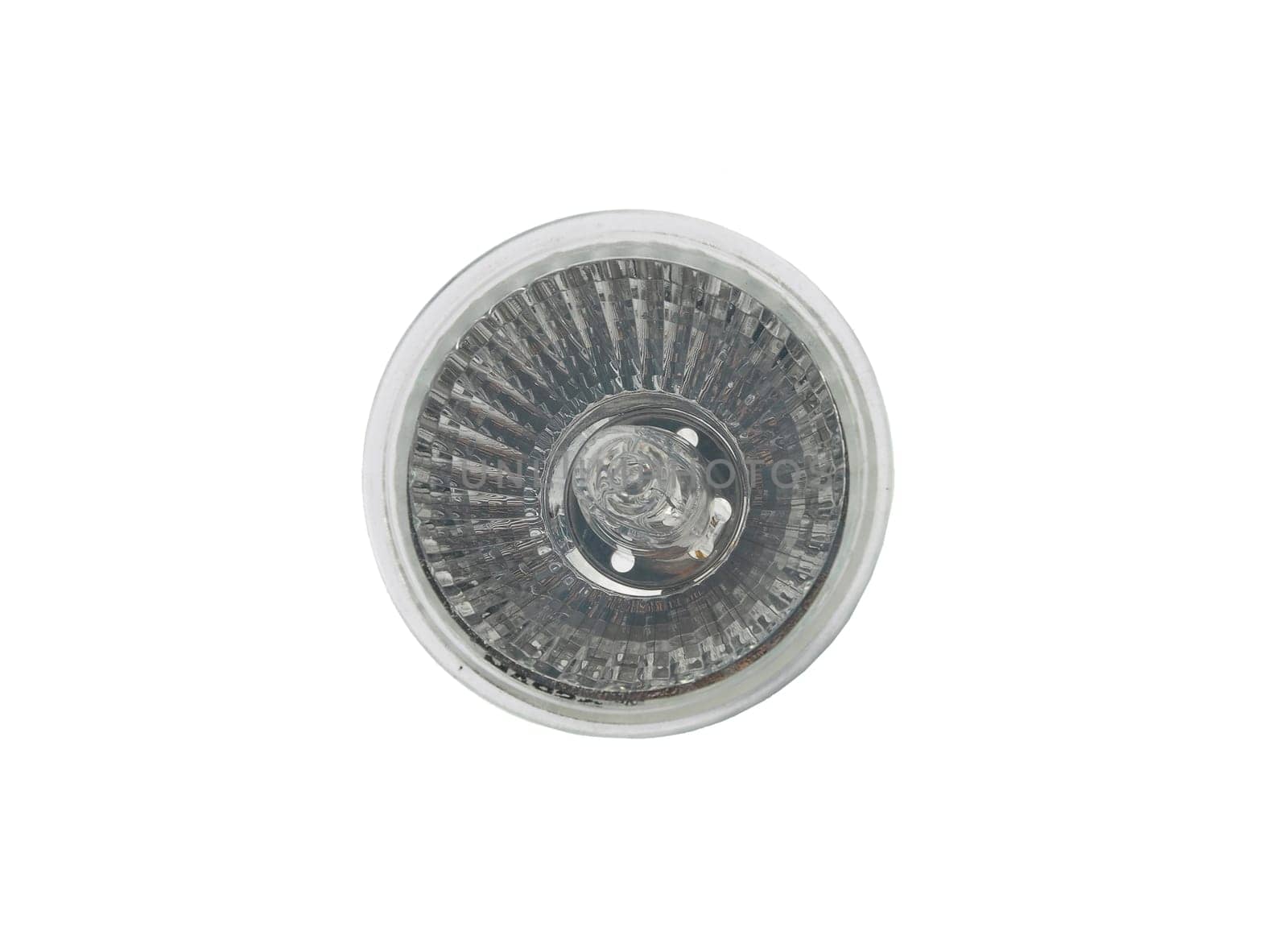 Halogen lamp on white background