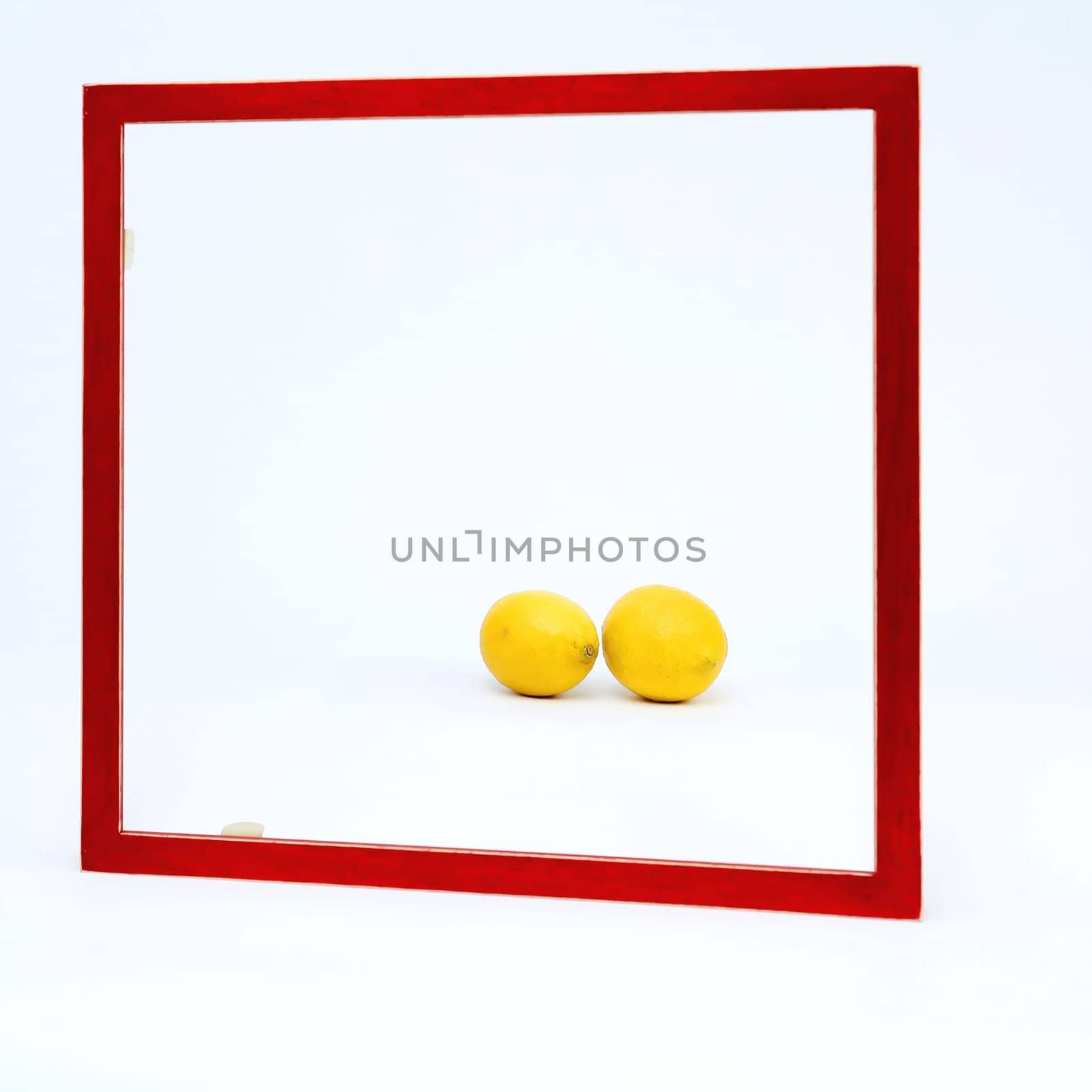 red frame as a background