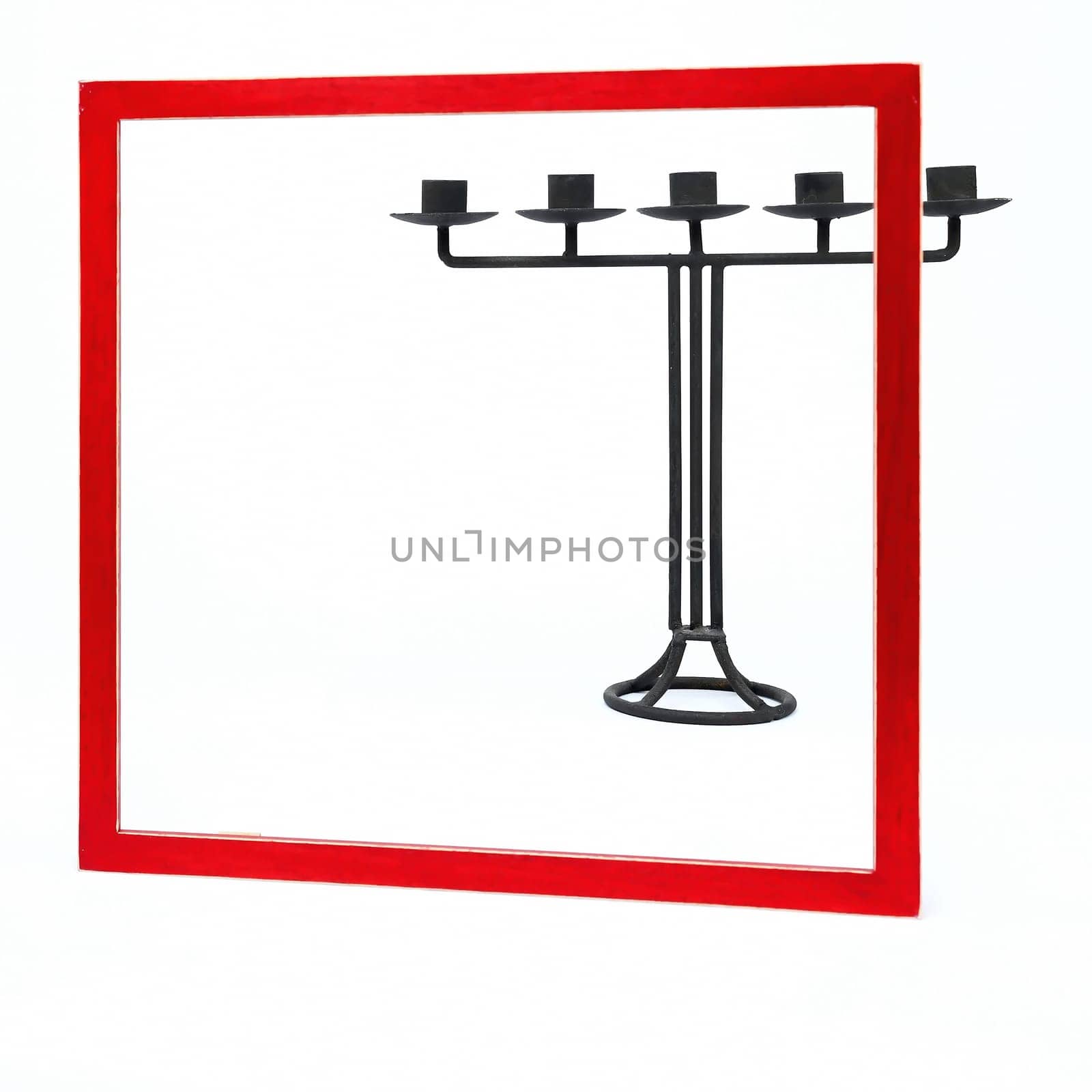 red frame as a background