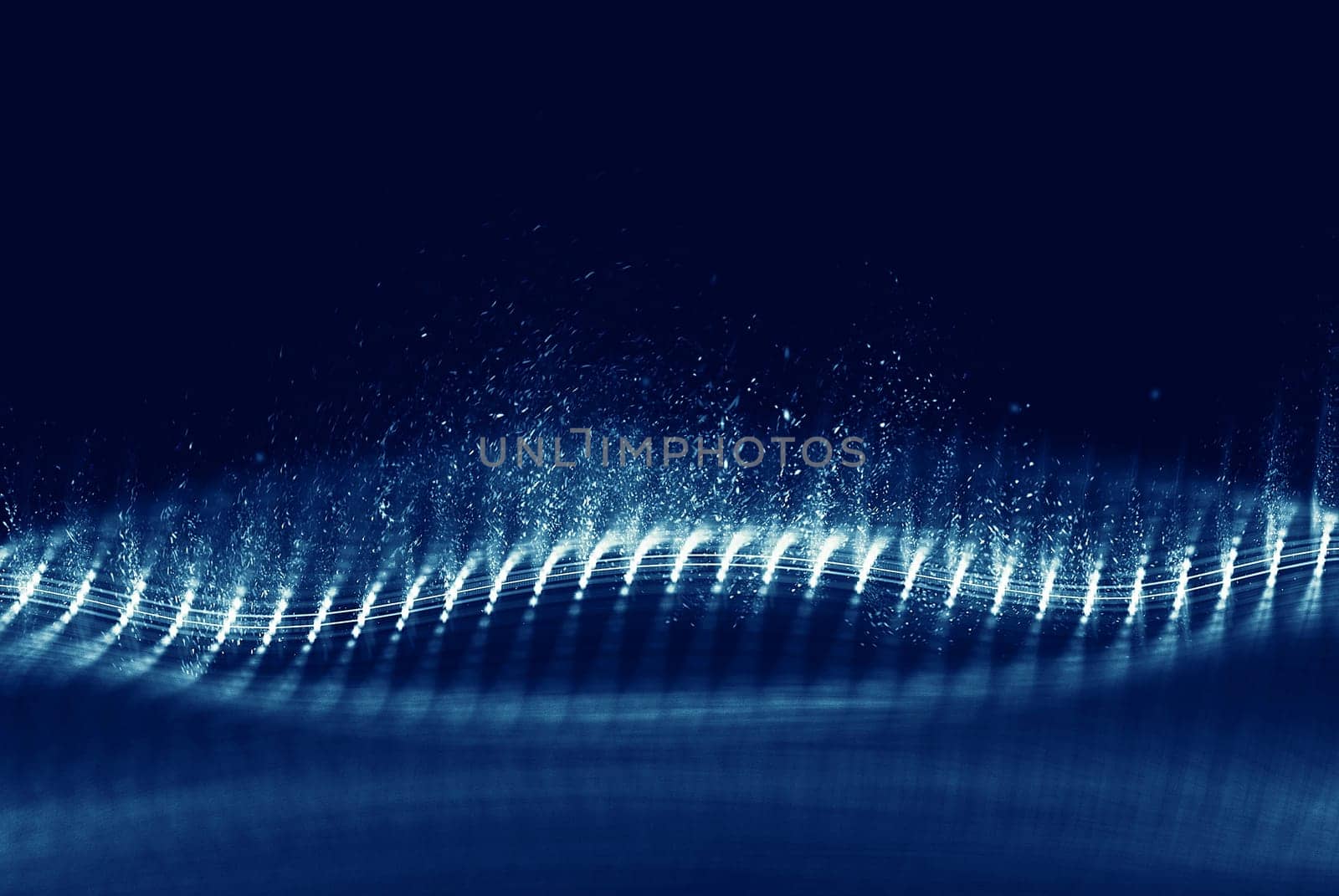 Data technology abstract futuristic illustration . Low poly shape with connecting dots and lines on dark background. 3D rendering . Big data .