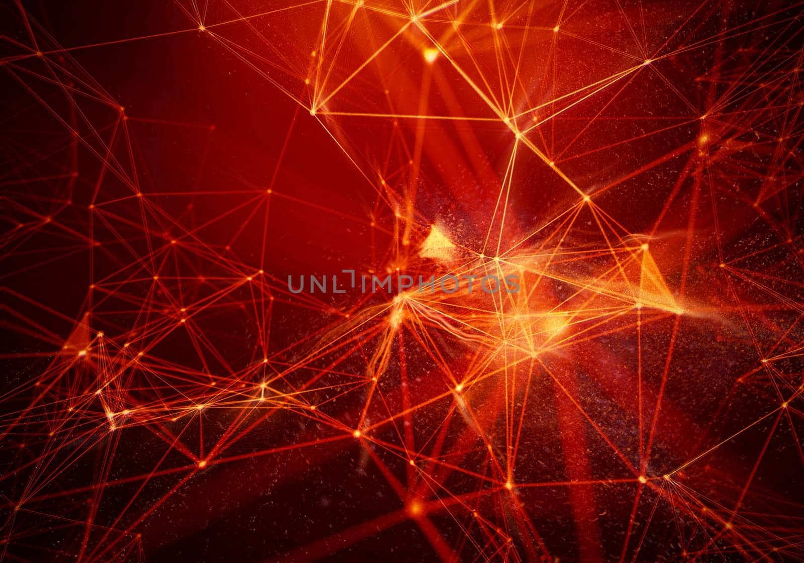 Abstract Black Geometrical Background . Connection structure. Science background. Futuristic Technology HUD Element . onnecting dots and lines . Big data visualization and Business .