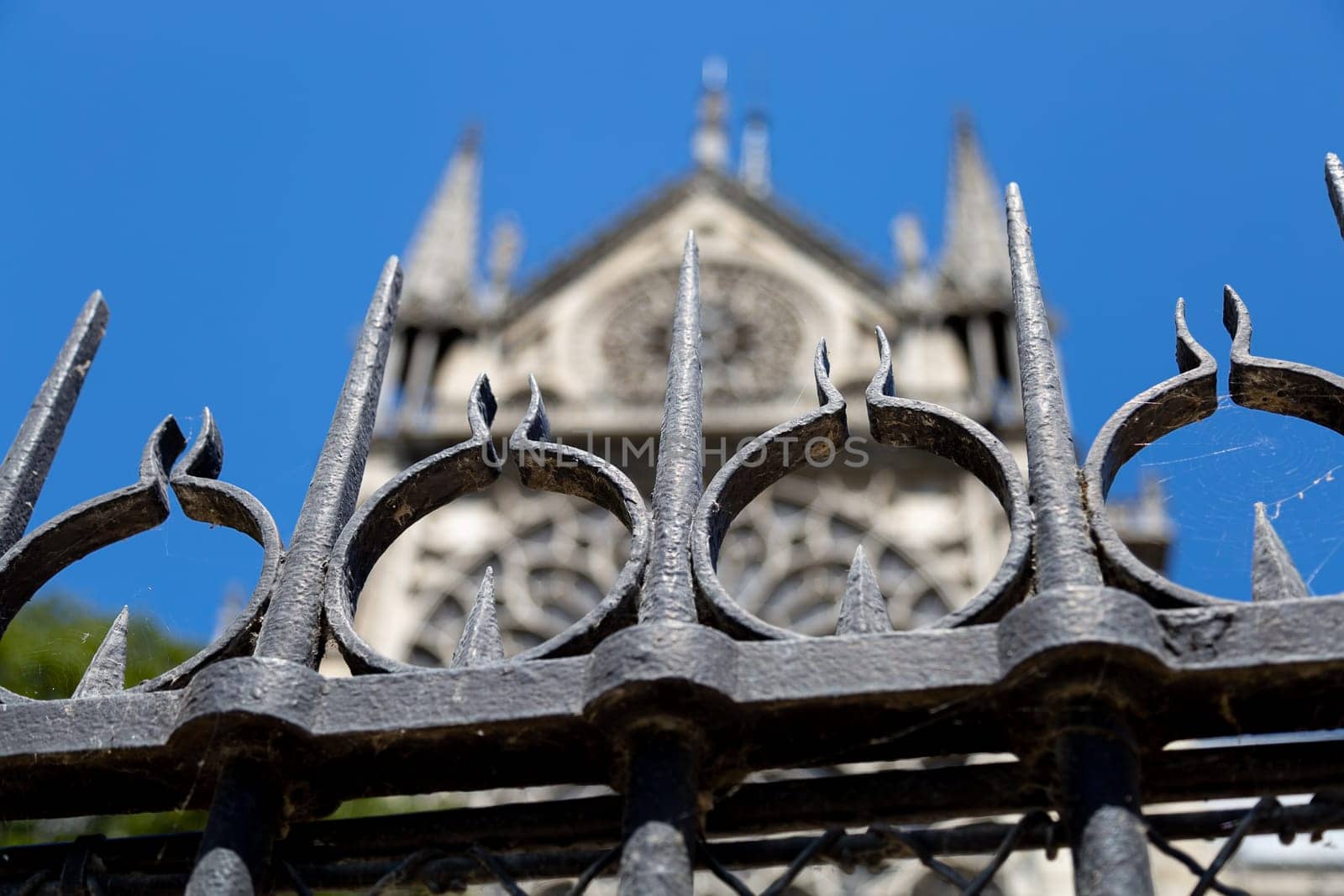 Fence Outside Notre Dame in 2015.