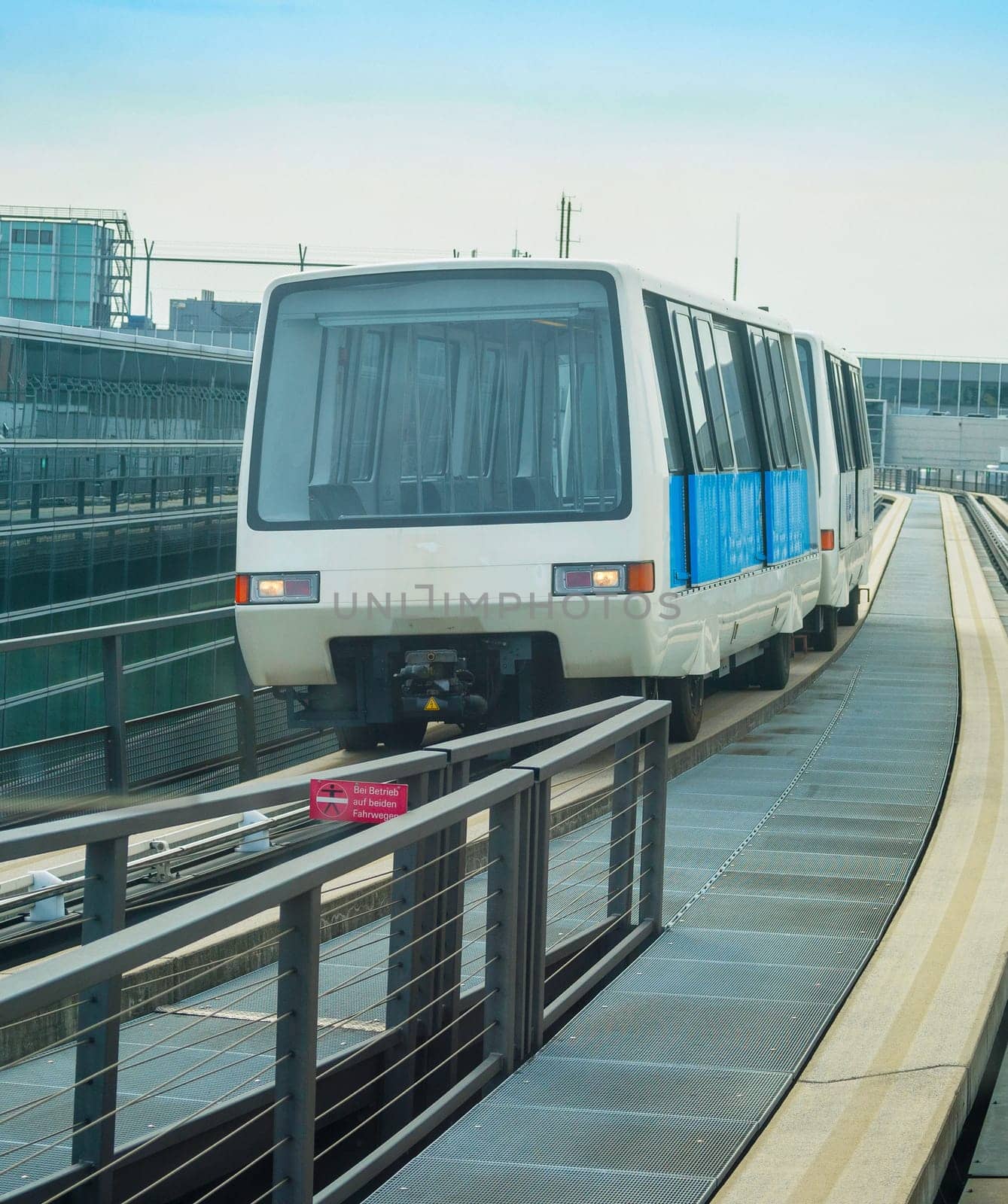 Train transportation between terminals of Frankfurt airport, Germany
