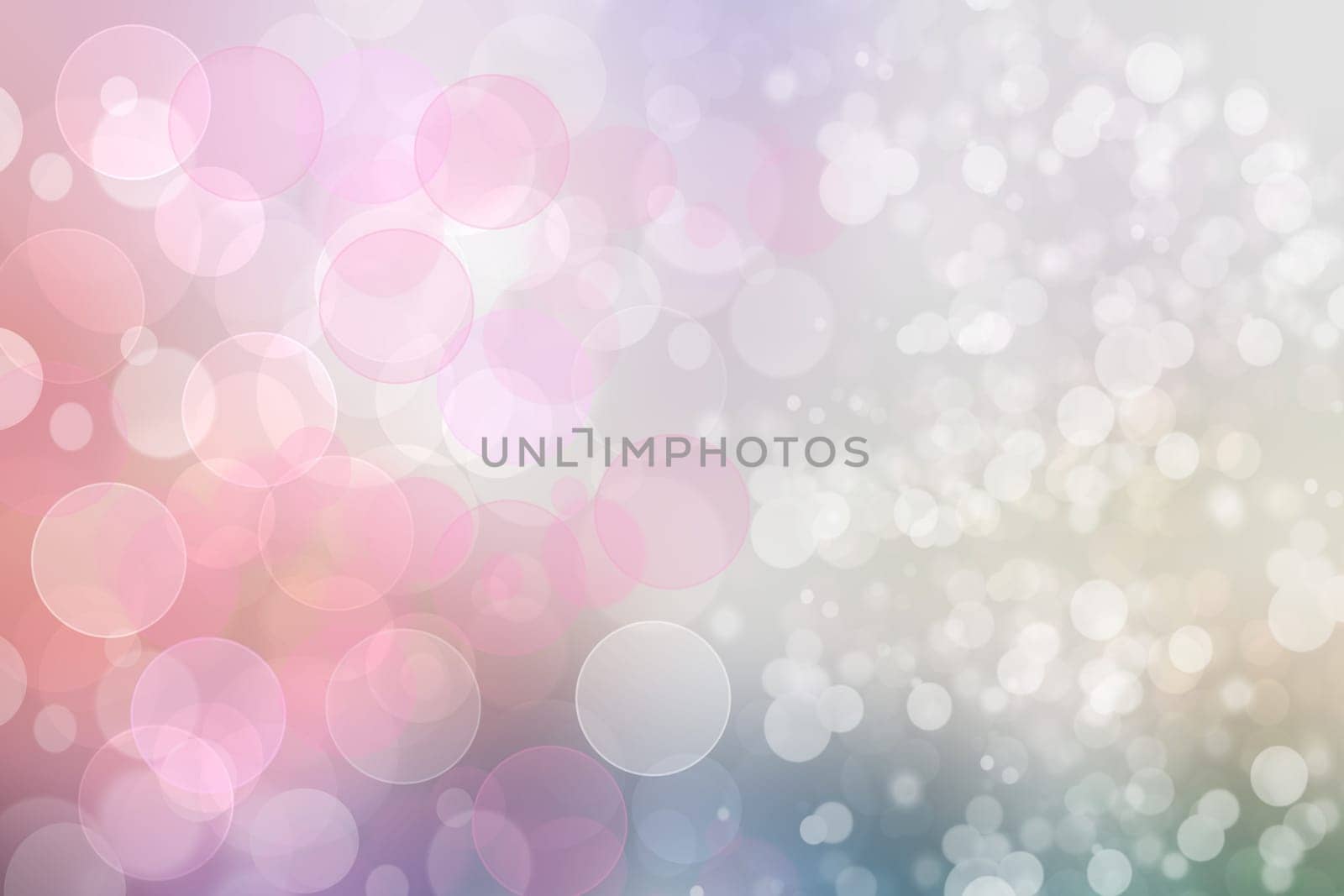 Festive pink white bright abstract Bokeh background texture on pastel color tone. Beautiful backdrop with space.