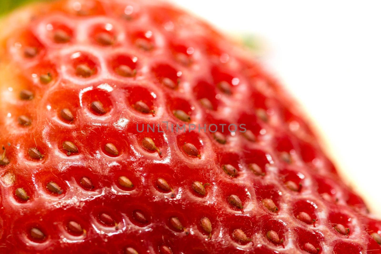 strawberry in closeup