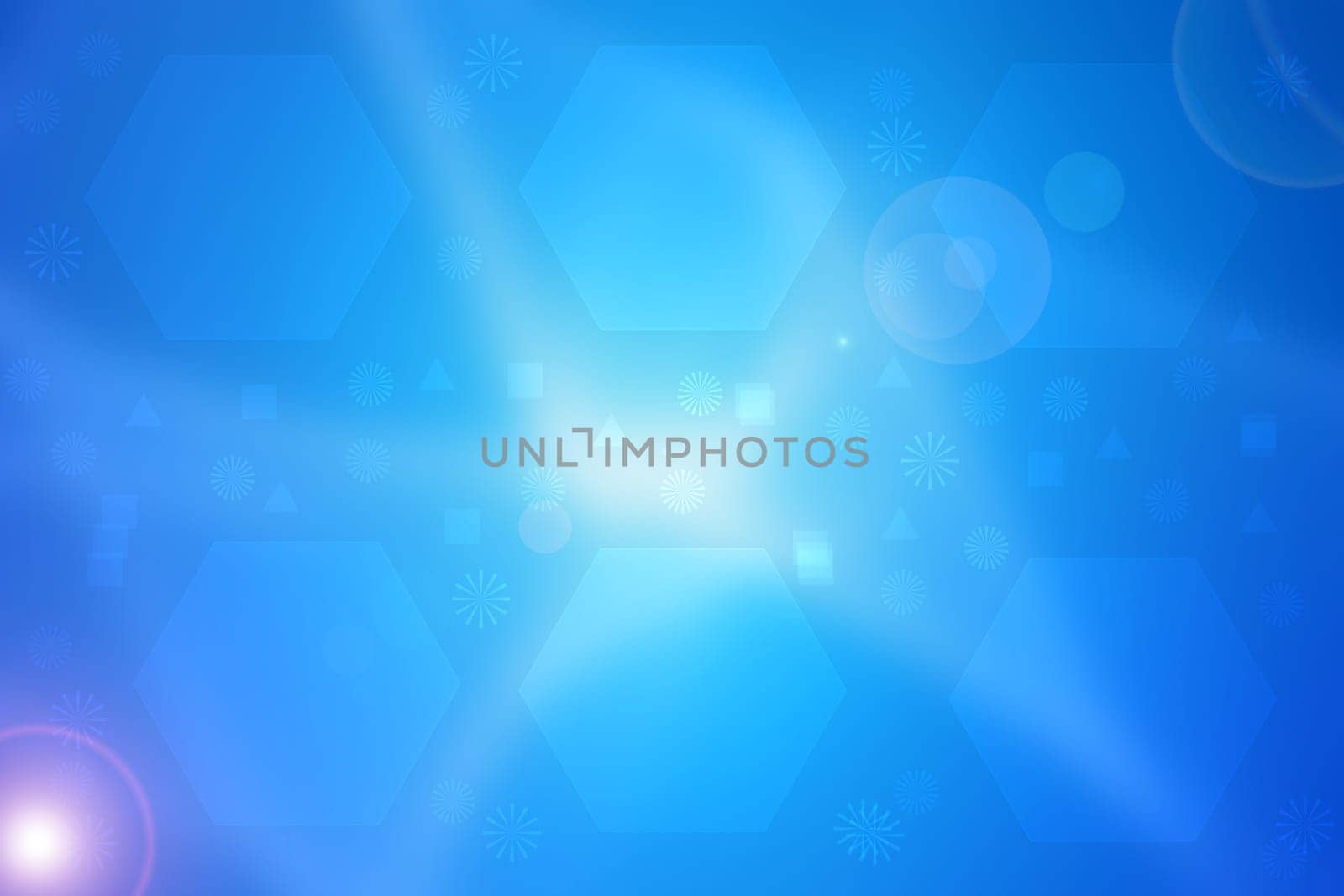 Abstract business and new technology backdrop. Abstract colorful blue modern futuristic technology and business background texture with mixed geometrical figures. Beautiful business and science presentation backdrop.