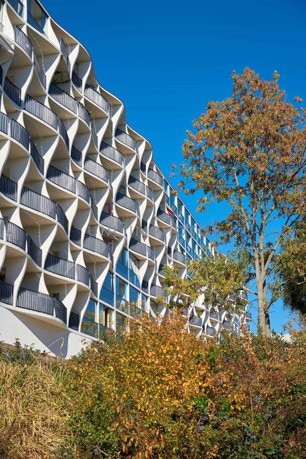 renovated prefab building in the city center of Magdeburg in Germany