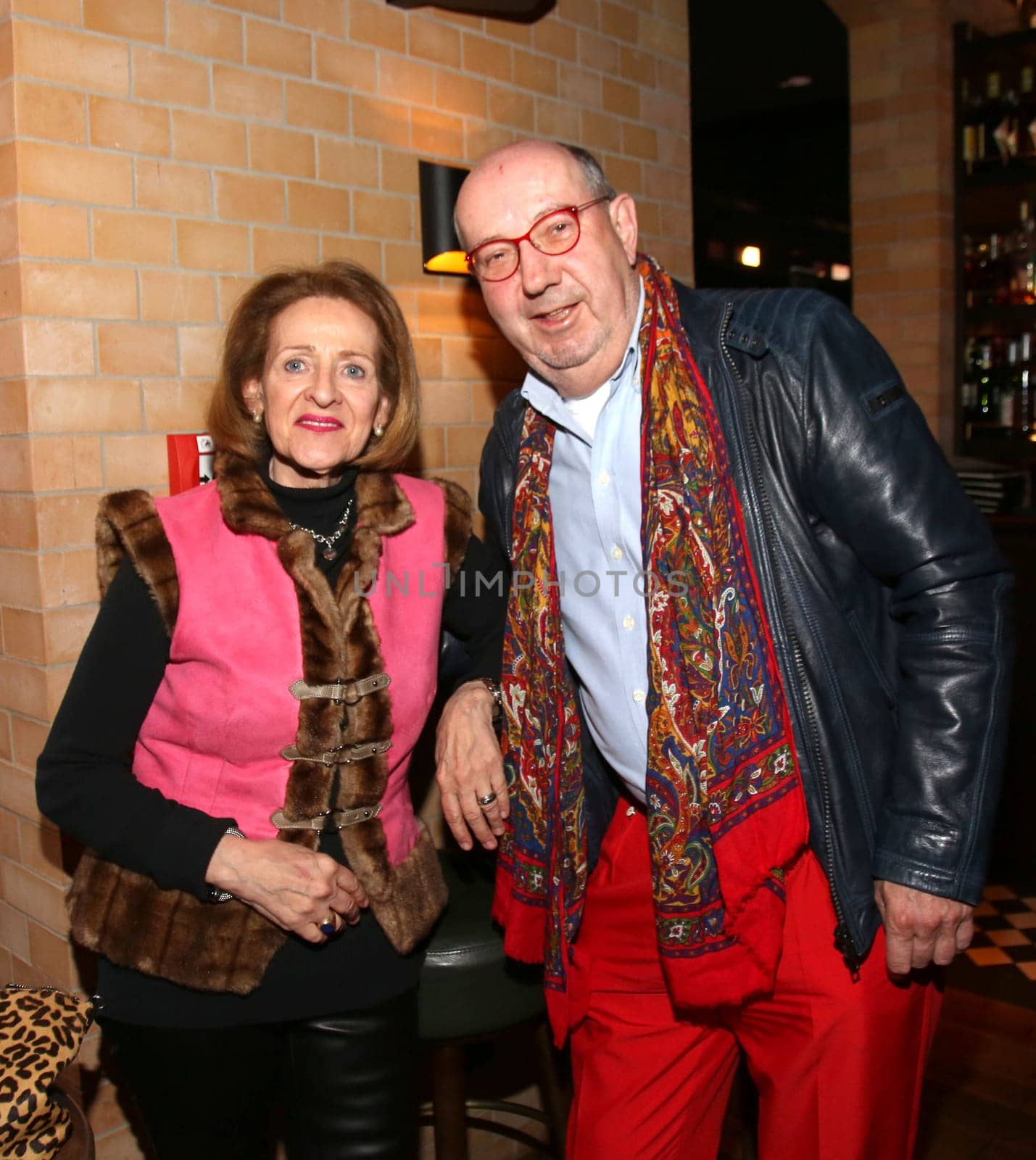Birgit Saatrübe-Möllers and Husband Ully Moellers,.Pre-Easter-Drink and After Work Event  at the Tortue  in Hamburg 2019