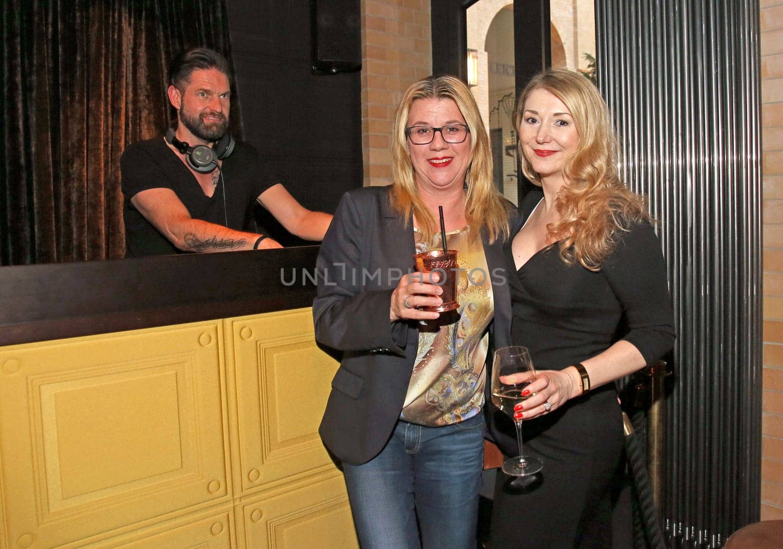 Claudia Schulz ( PR ) and  Sandra Quadflieg,.Pre-Easter-Drink and After Work Event  at the Tortue  in Hamburg 2019