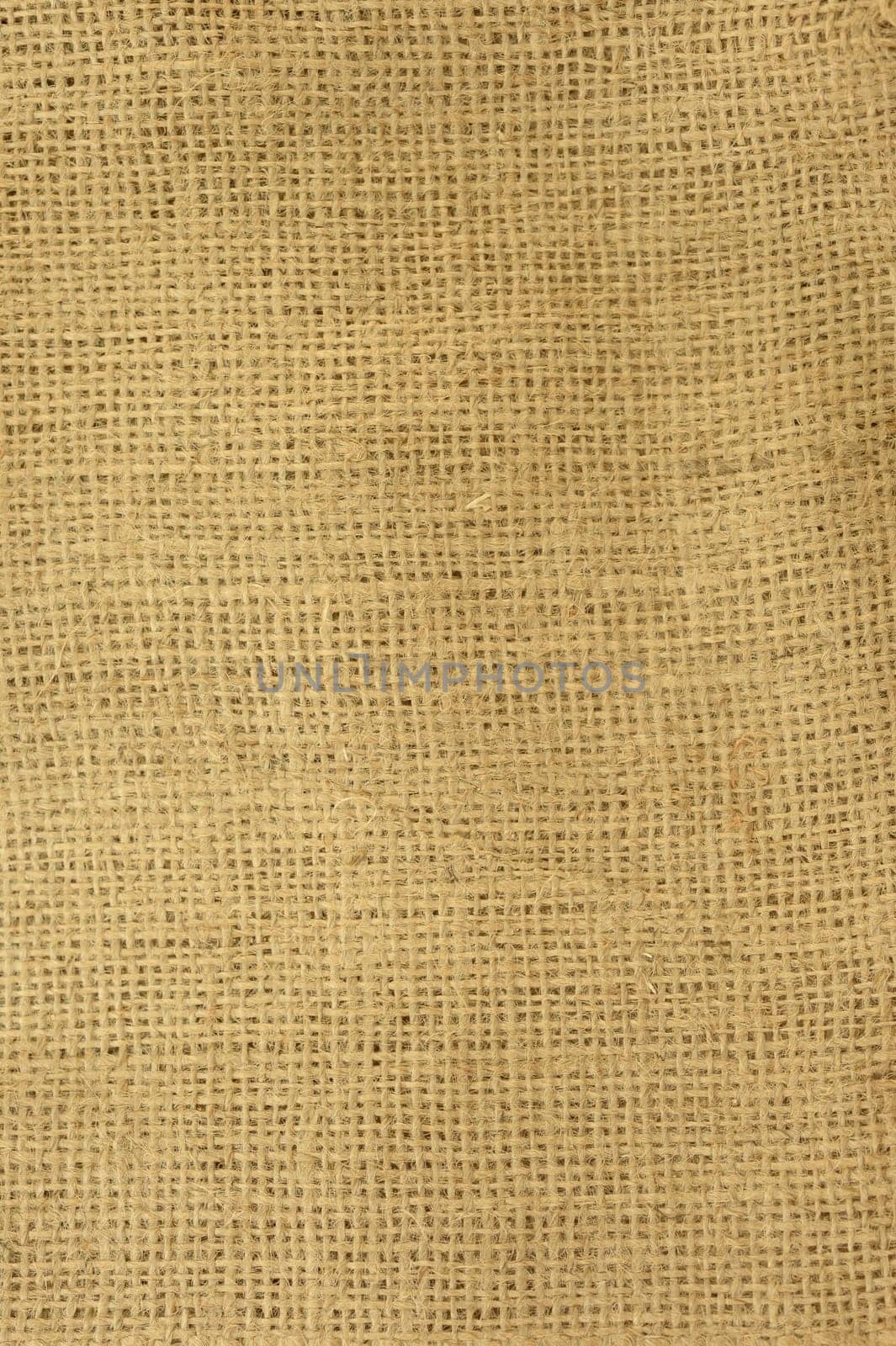 A close up shot of a hessian bag
