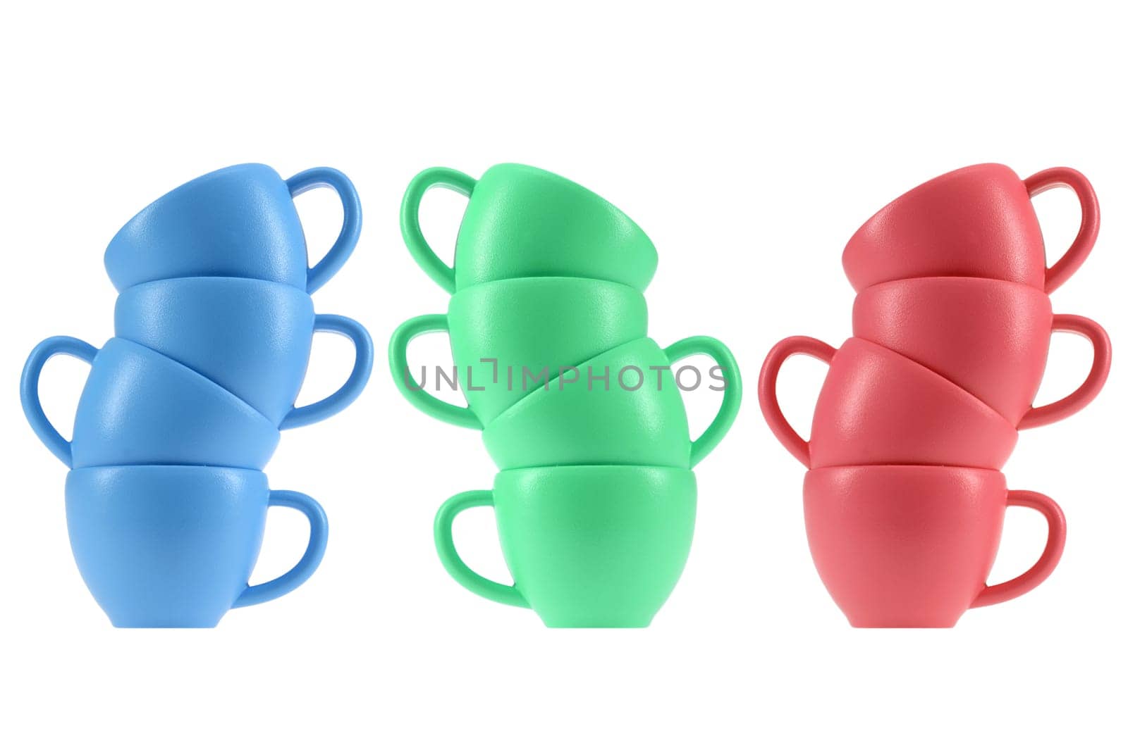 A close up shot of tea cups