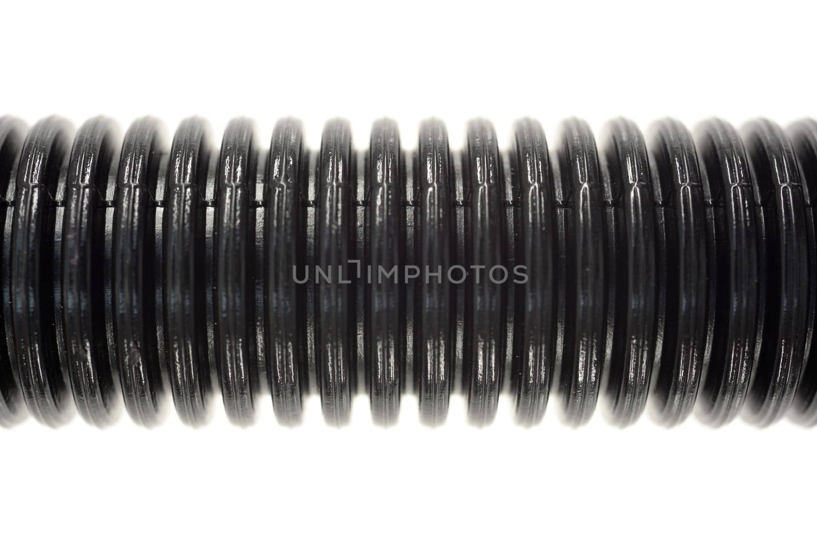 A close up shot of plastic piping
