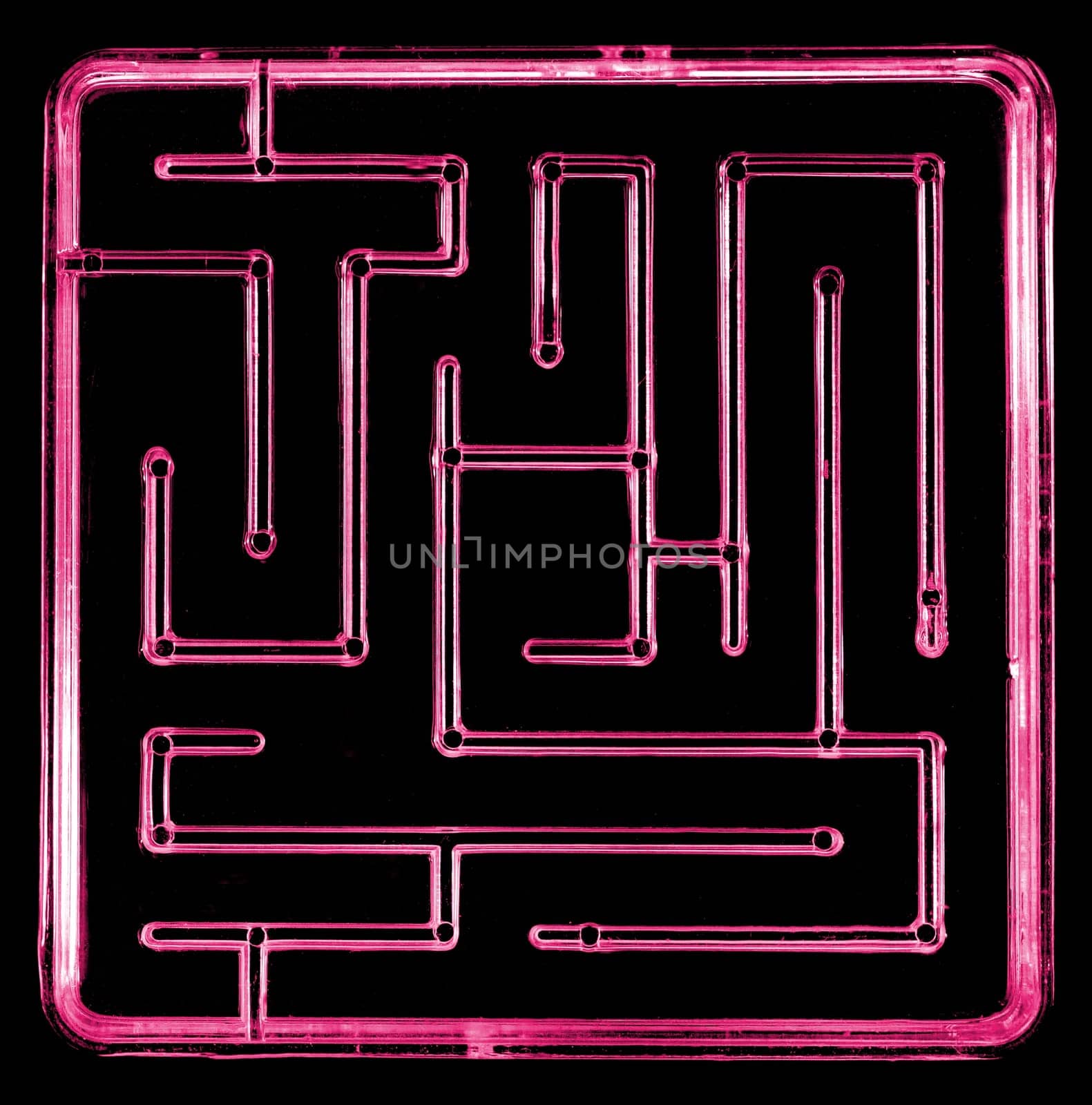 A close up abstract image of a maze