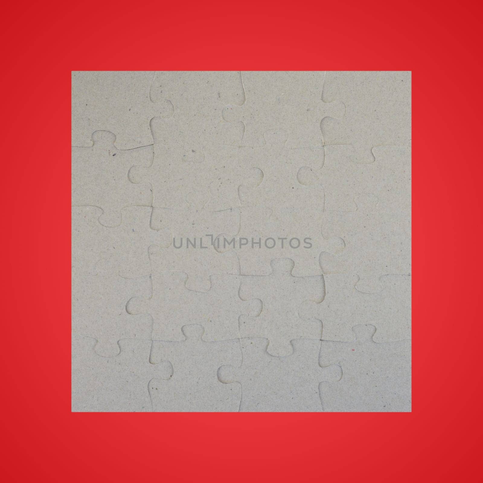 A close up shot of jigsaw pieces