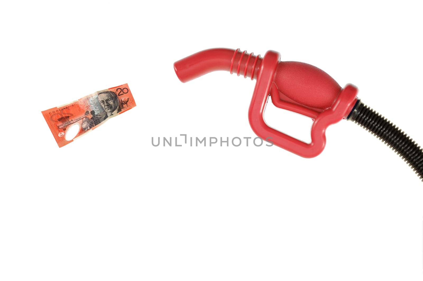 A close up shot of a fuel nozzle