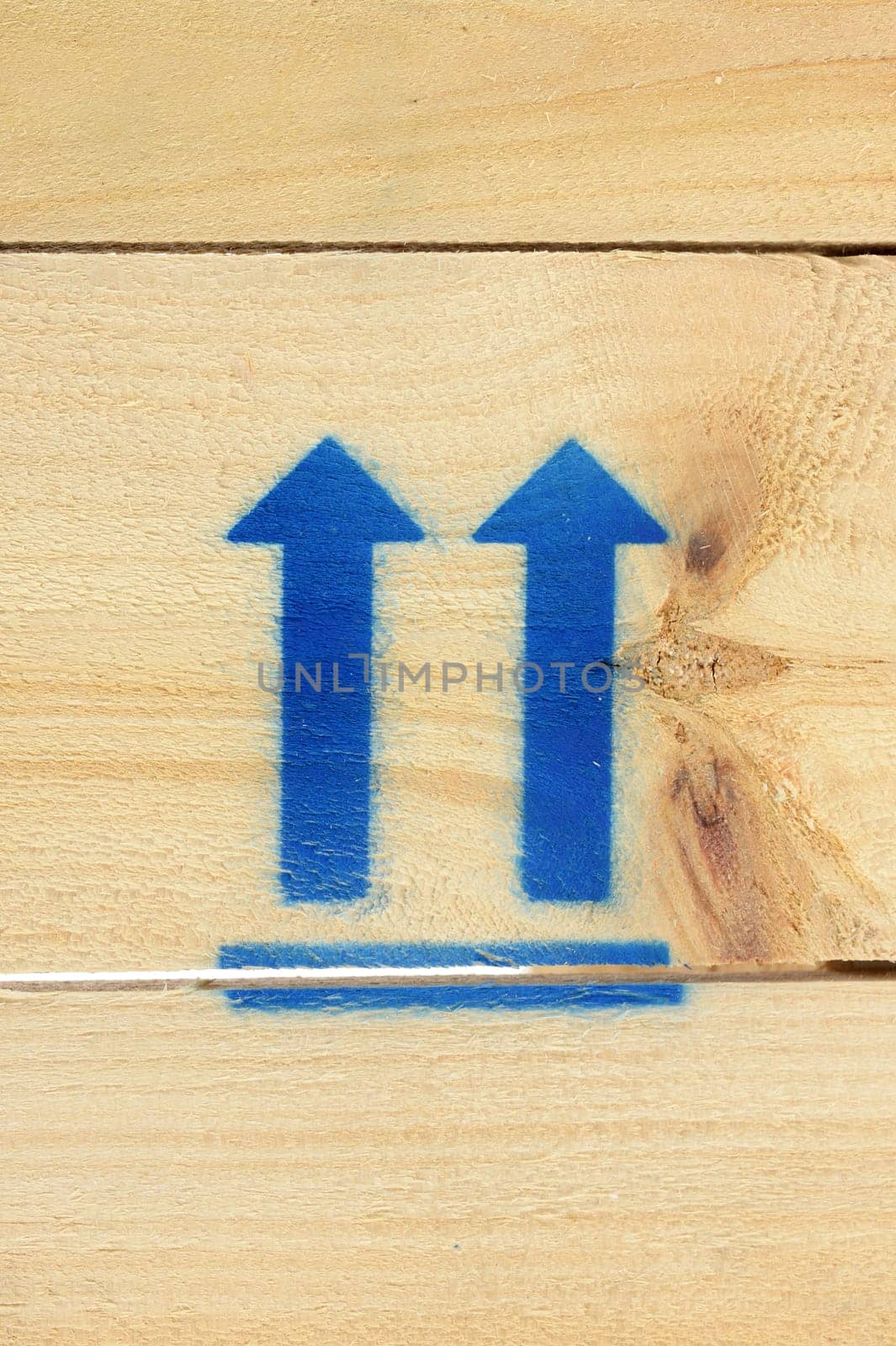 A close up shot of a wooden crate