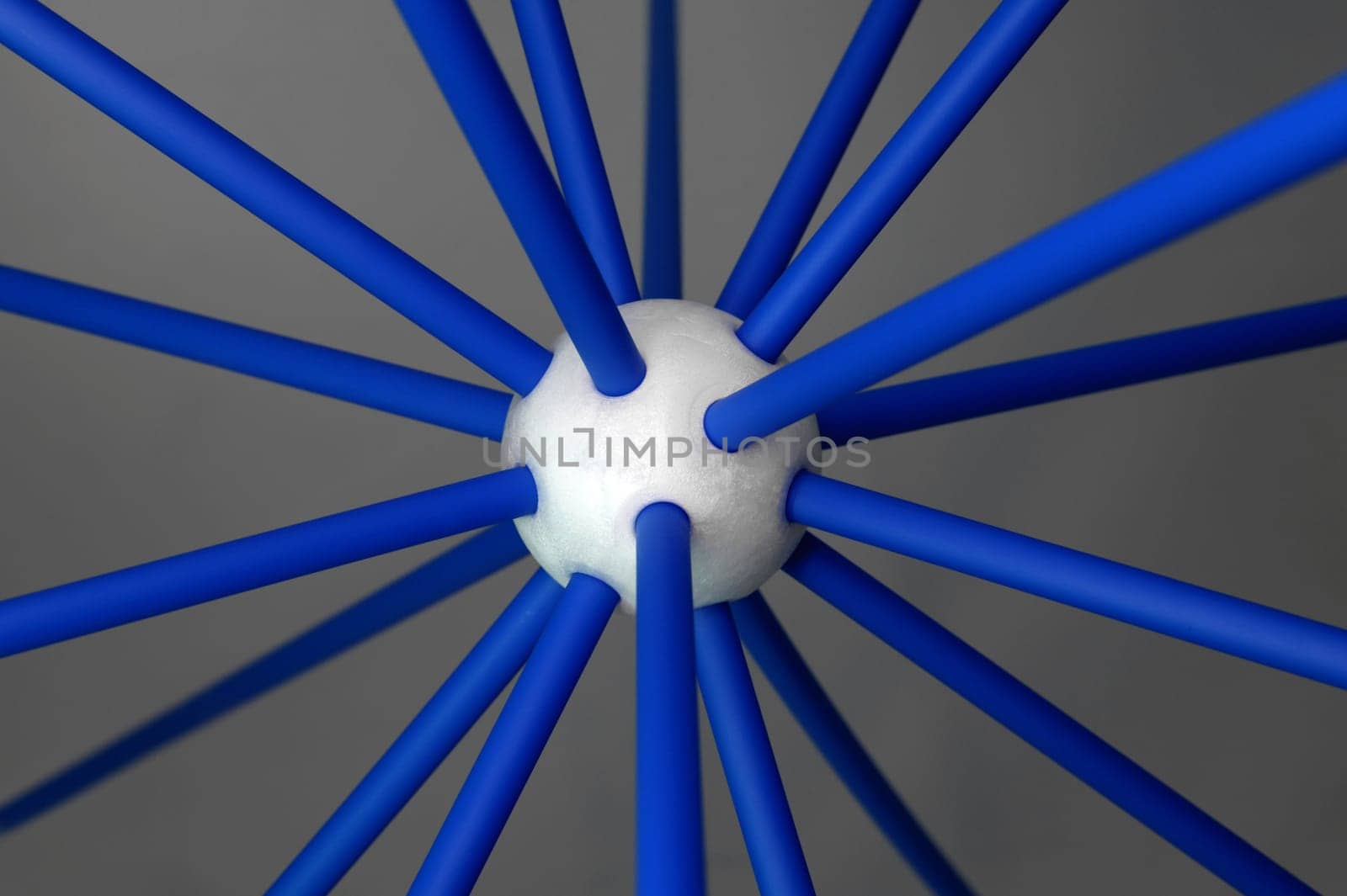 An abstract image of a toy molecule design