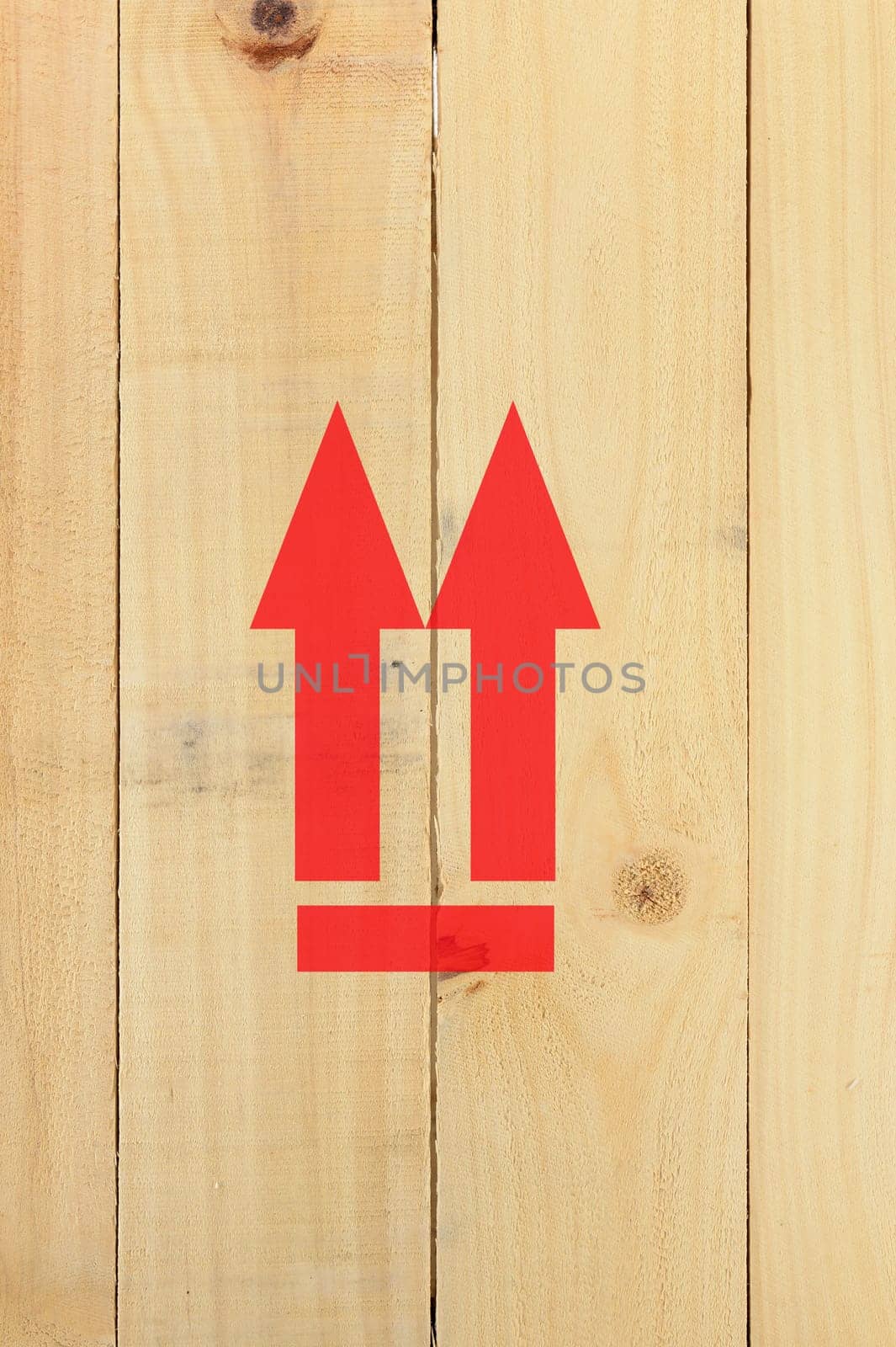 A close up shot of a wooden crate