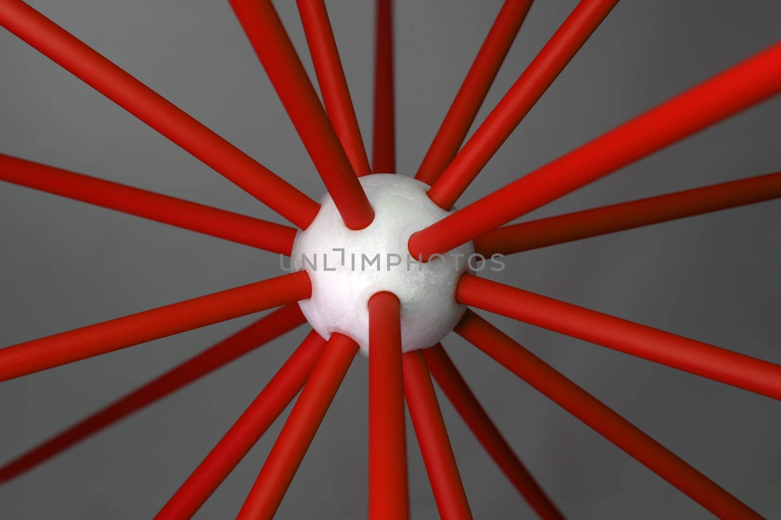 An abstract image of a toy molecule design