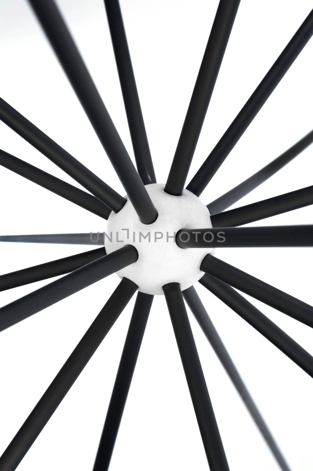 An abstract image of a toy molecule design