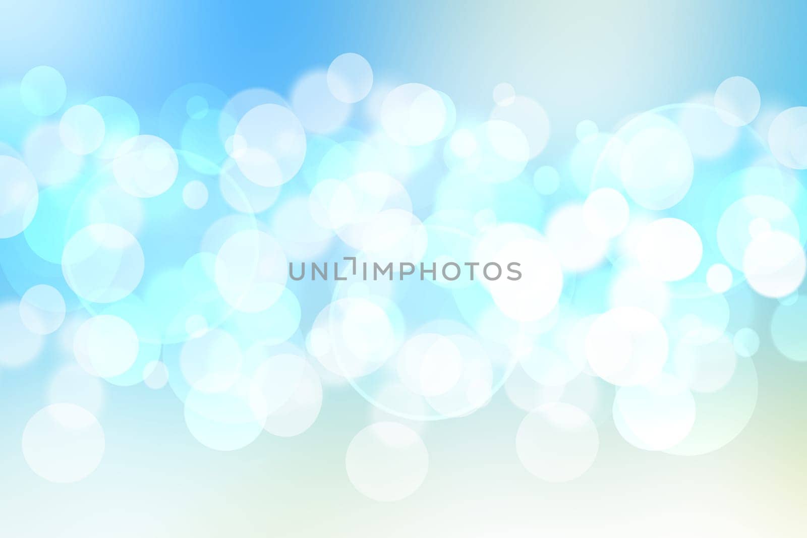 Abstract bright gradient motion spring or summer landscape texture with natural yellow blue lights and blue bright cloudy and sunny sky. Autumn or summer background with copy space.