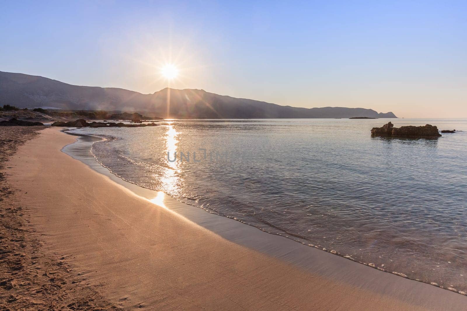 Elafonisi, one of the most famous beaches in the world, Crete, Greece