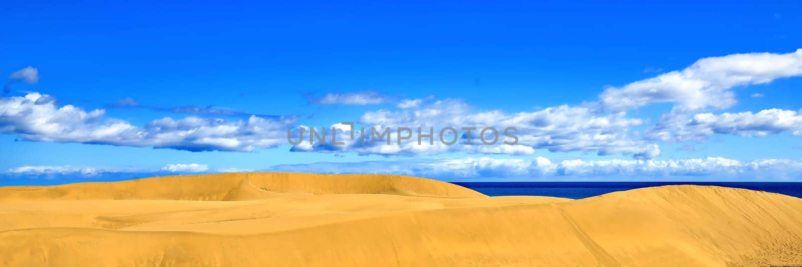 Maspalomas the sand dunes on Gran Canaria