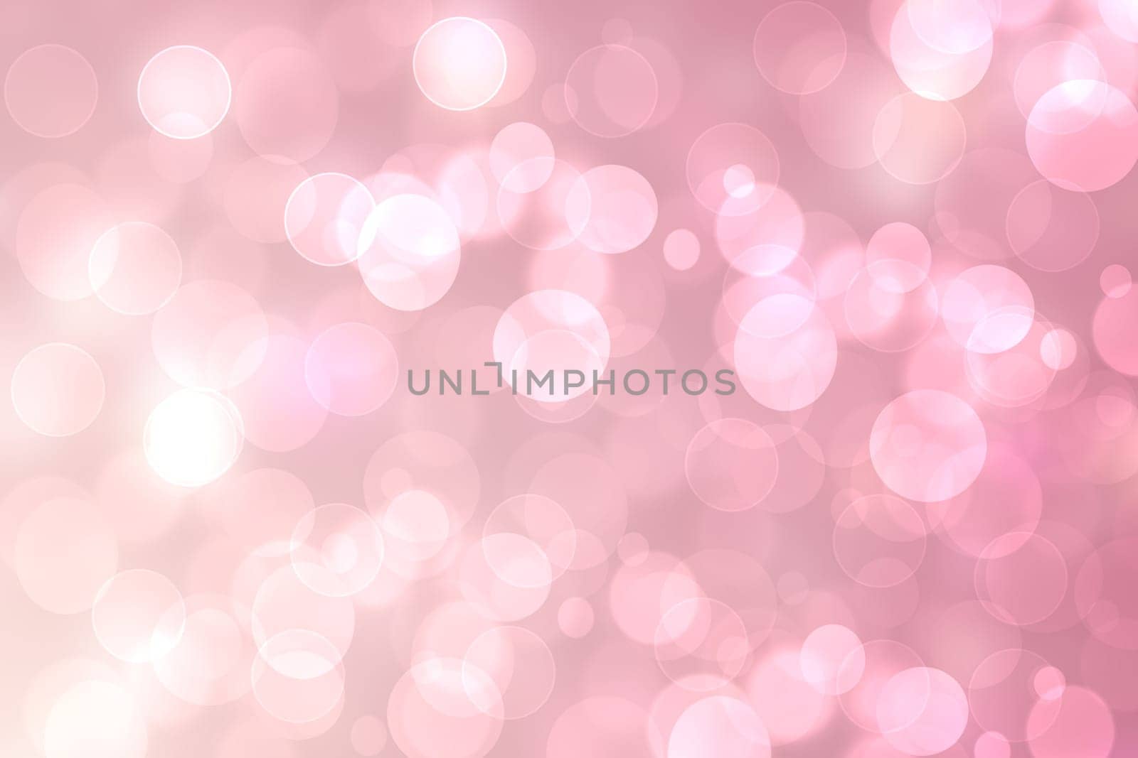 Abstract gradient purple pink background texture with blurred bokeh circles and lights. Space for design. Beautiful backdrop.