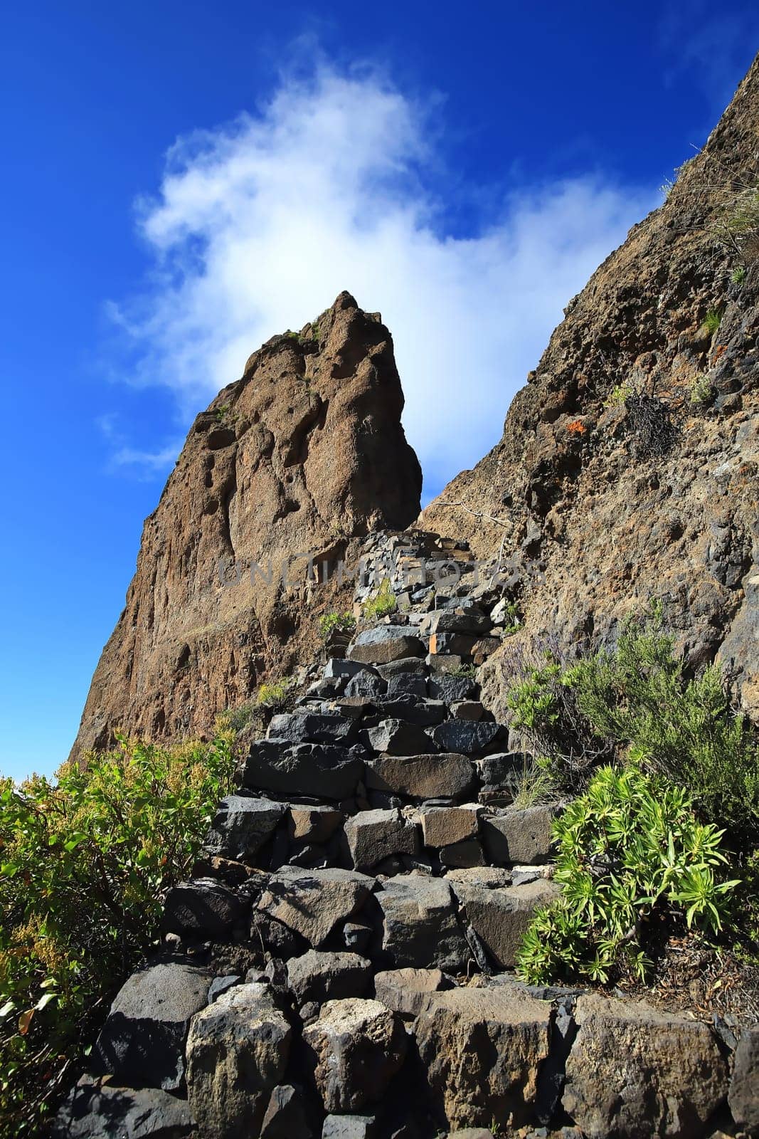 Roque Bentayga a summit on Gran Canaria