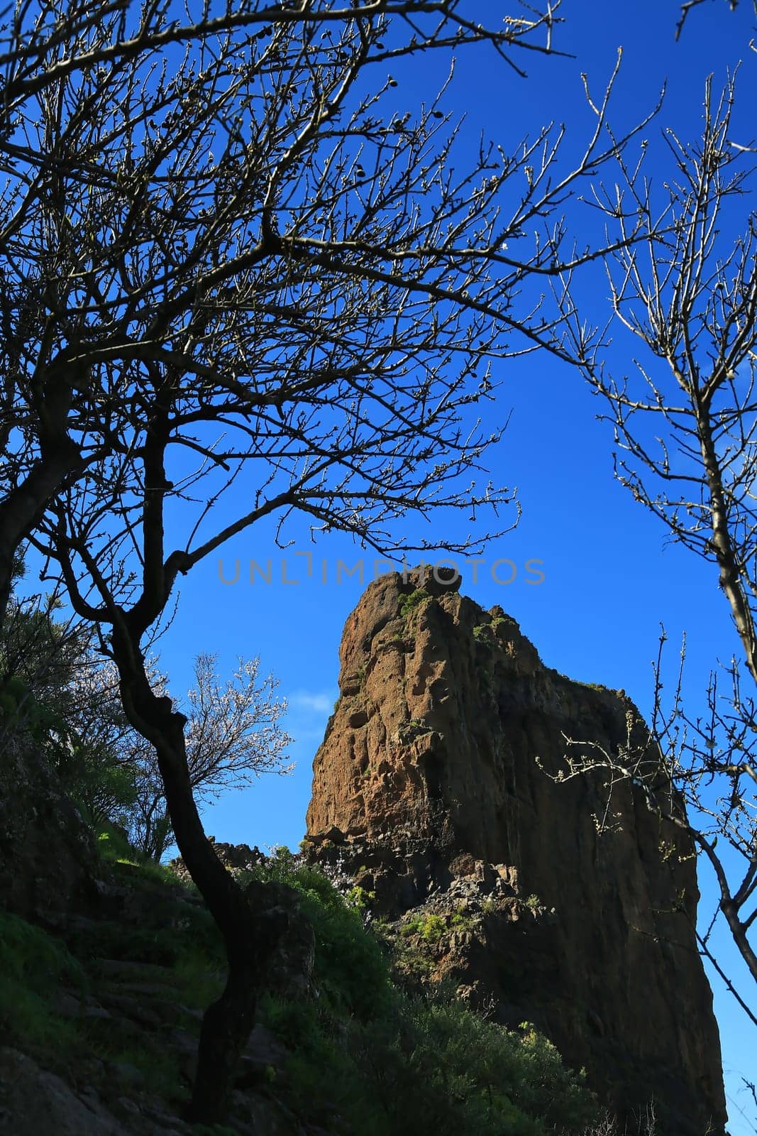 Roque Bentayga a summit on Gran Canaria