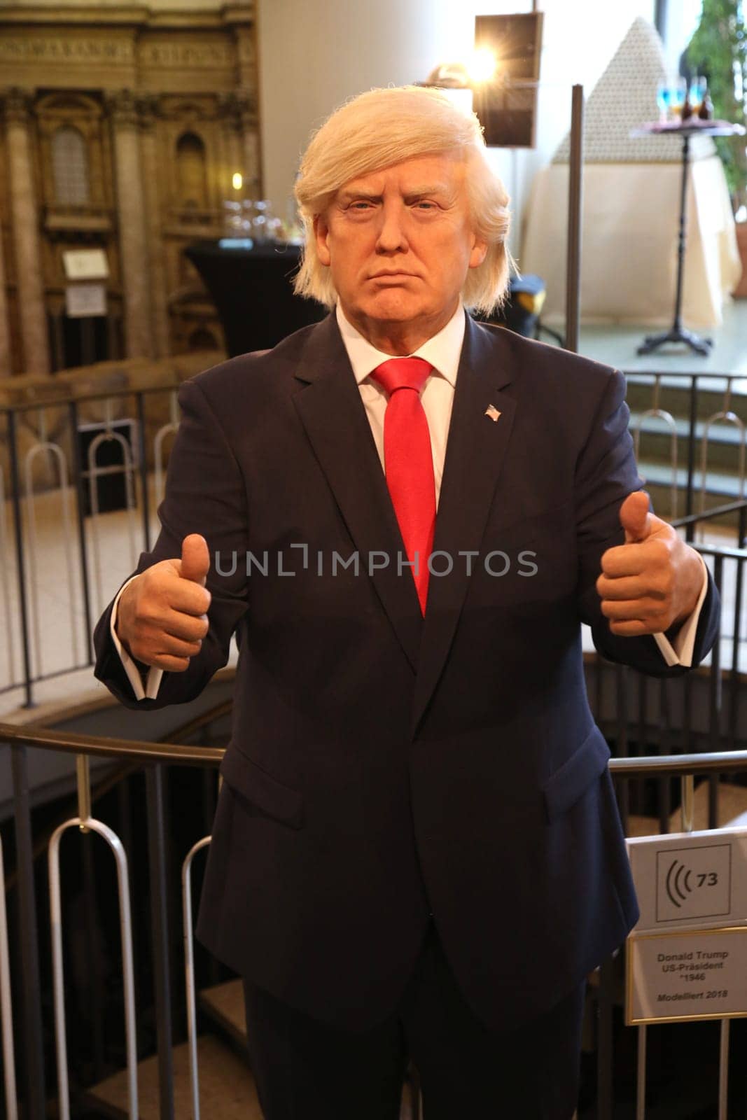 Donald Trump,.Waxworks Cabinet at the Panoptikum Hamburg ,08.05.2019