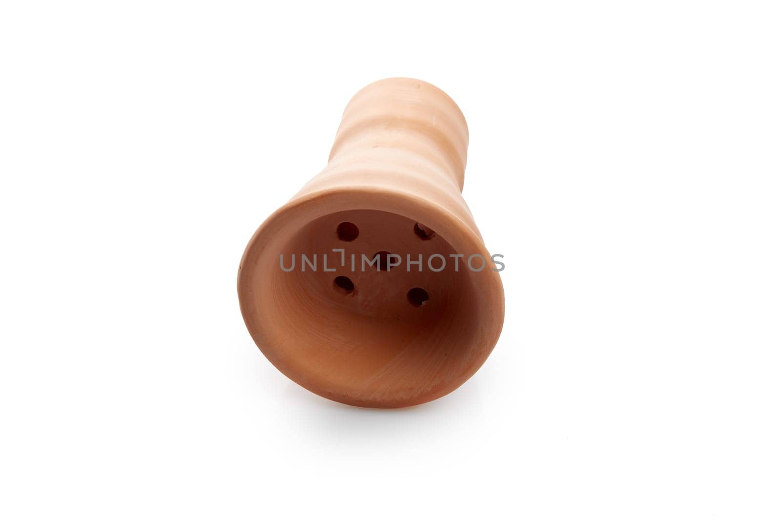 Egyptain bowl for hookah isolated on a white background.